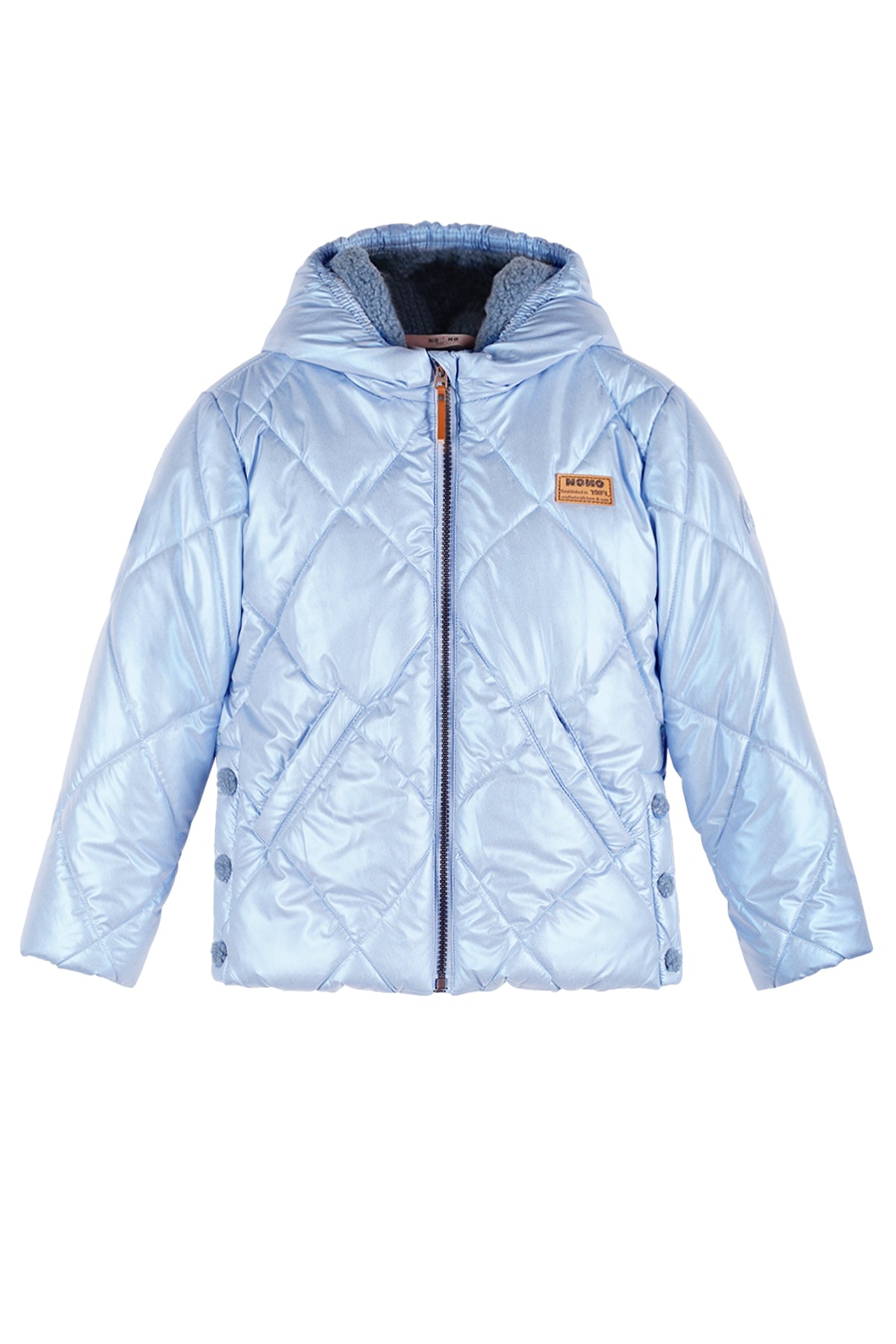 Button Hooded Short Winter Jacket