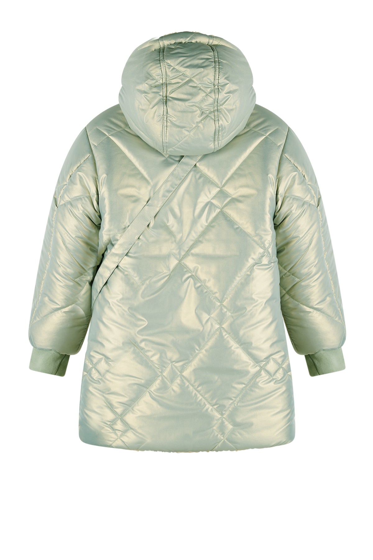 Betty Reversible Hooded Mid Long Jacket+ Bag