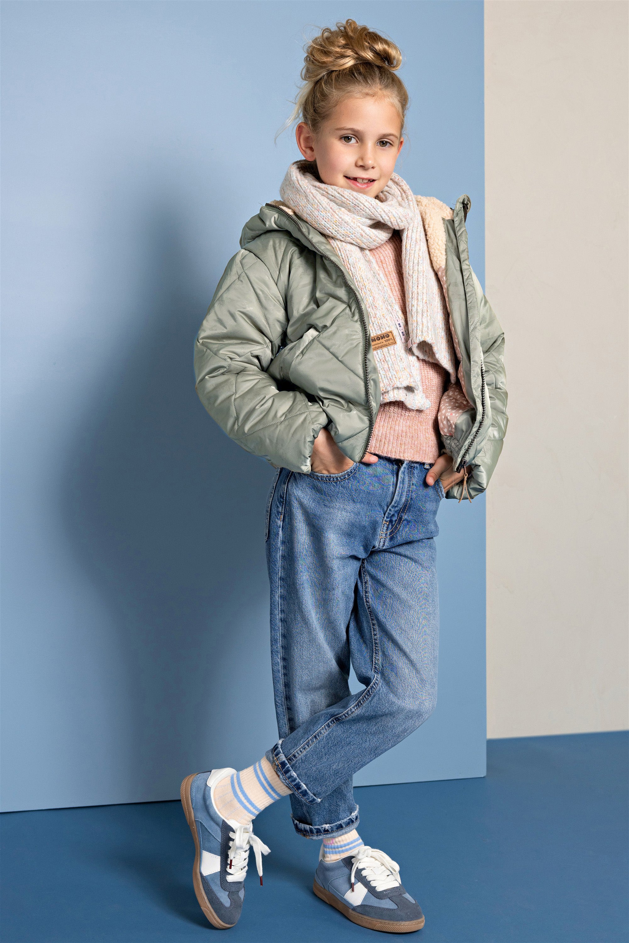Button Hooded Short Winter Jacket
