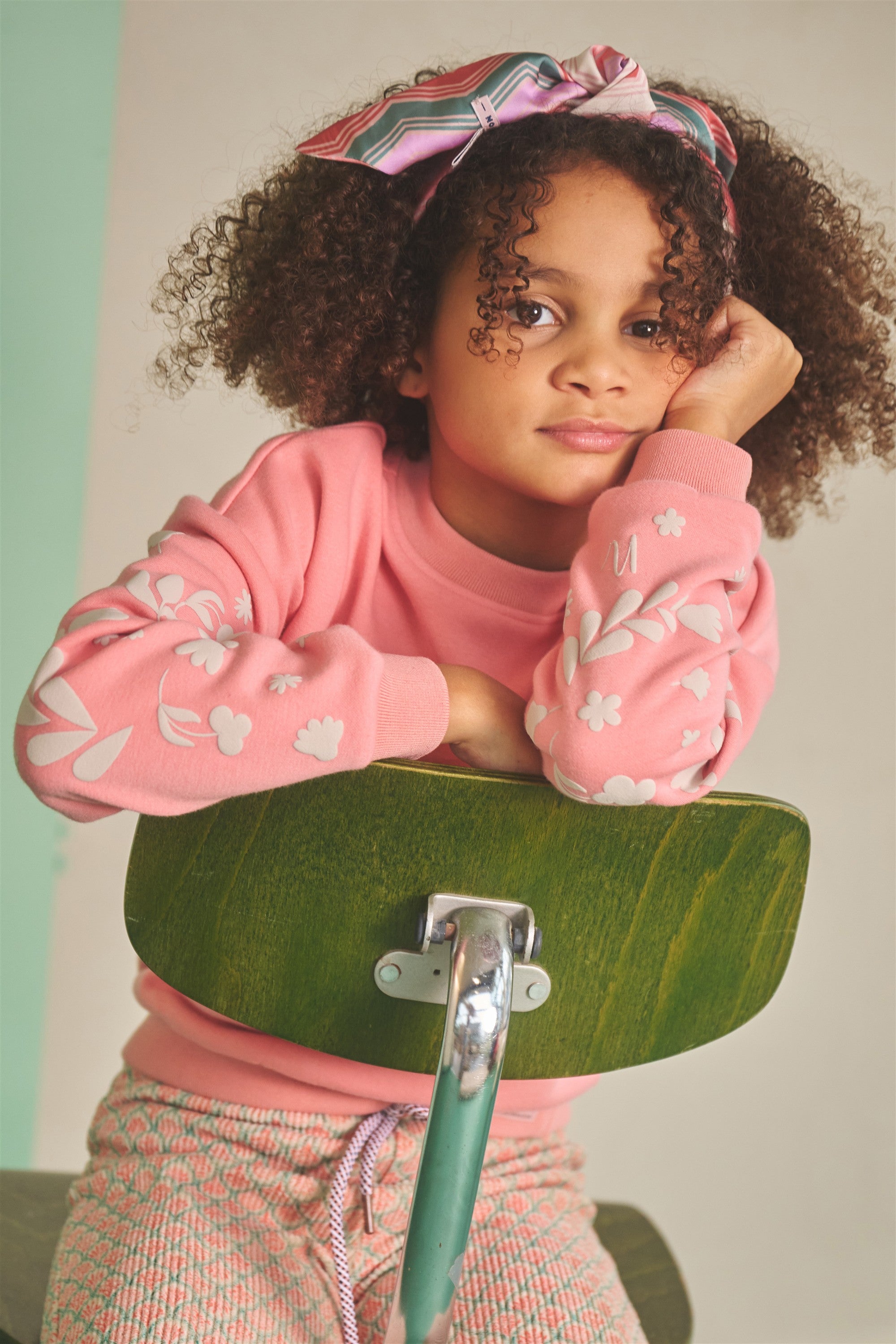 Konono Furry Sweat with Sleeveprint