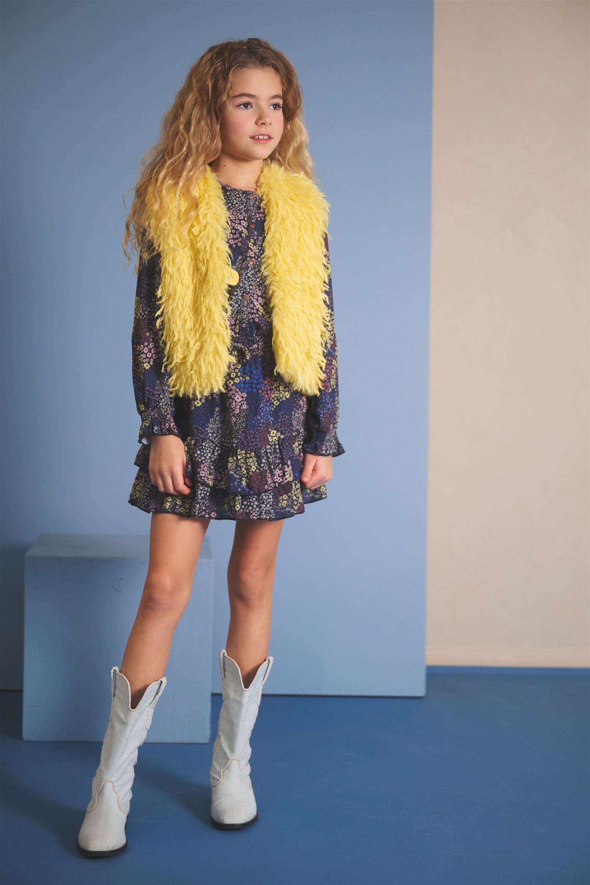 Kath Long Hair Fur Gilet