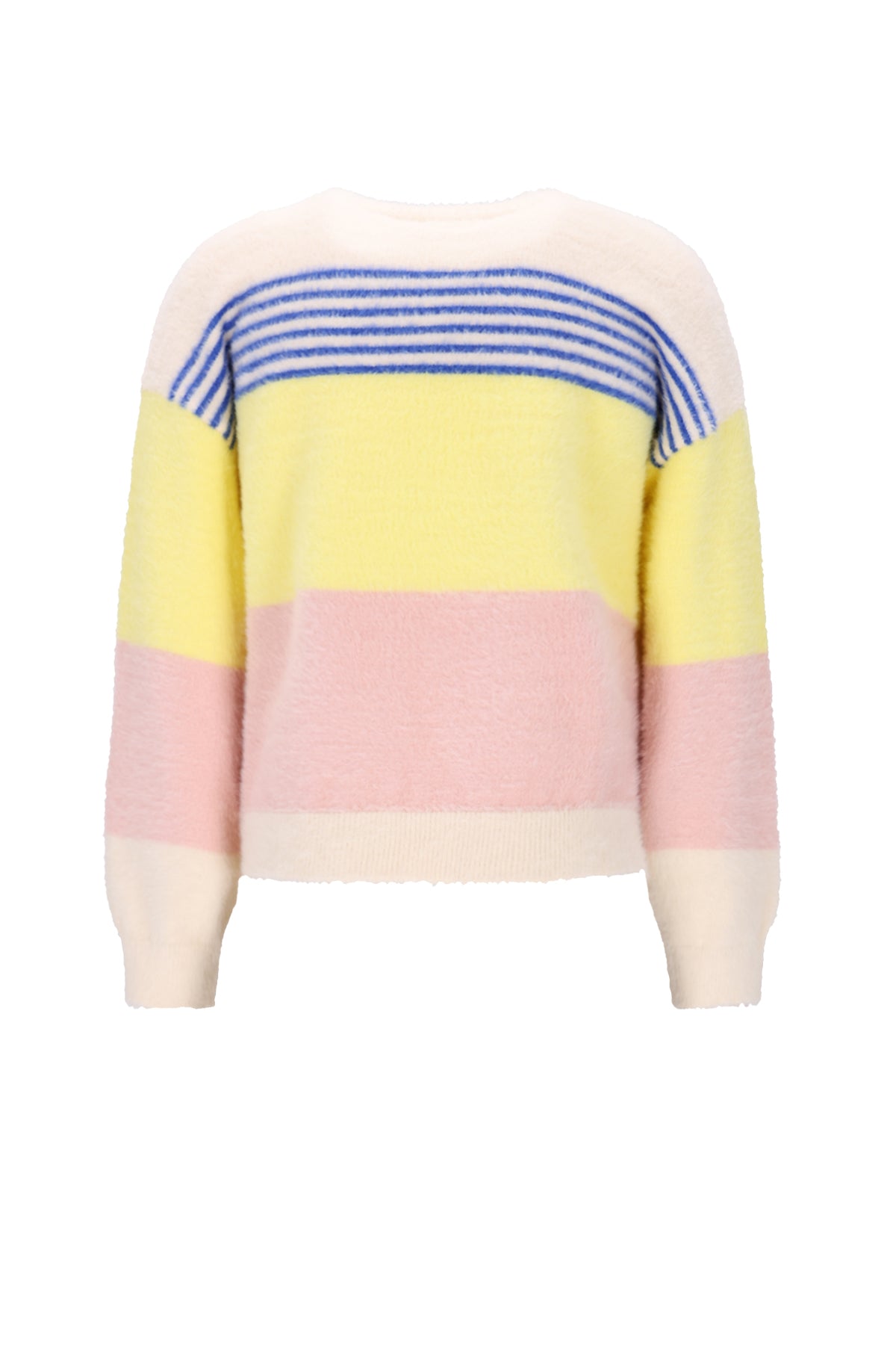 Kendra Fluffy Striped Sweater