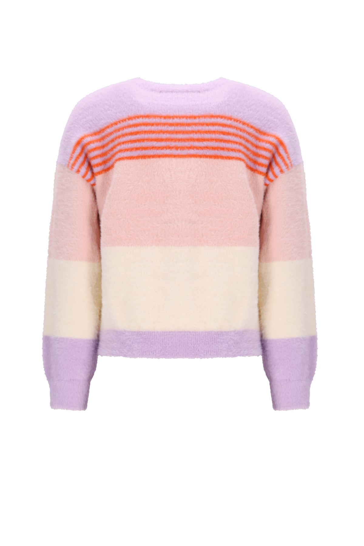Kendra Fluffy Striped Sweater