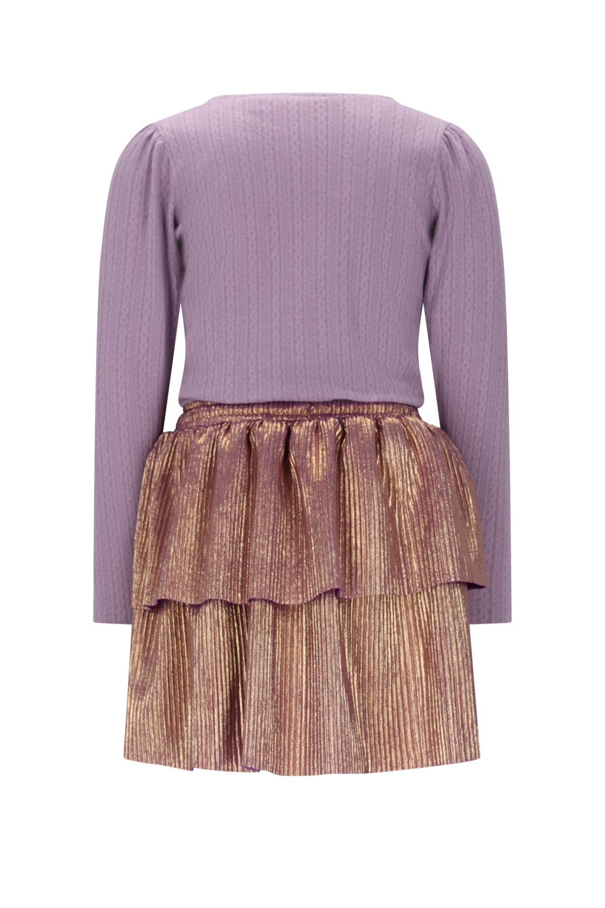 Moran combi dress with fancy jersey top+plissee skirt