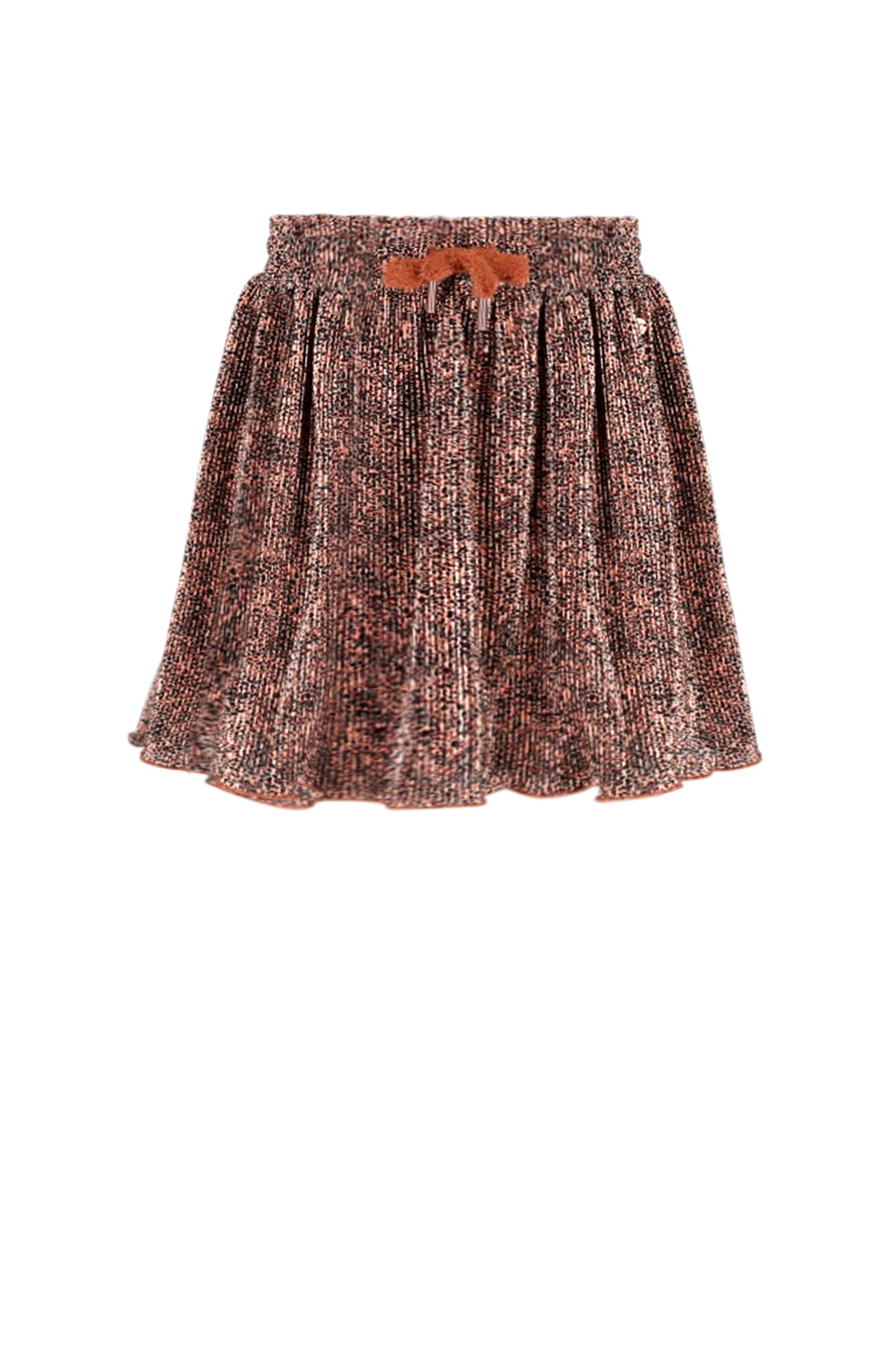 Nele AOP Leopard Plissee Skirt
