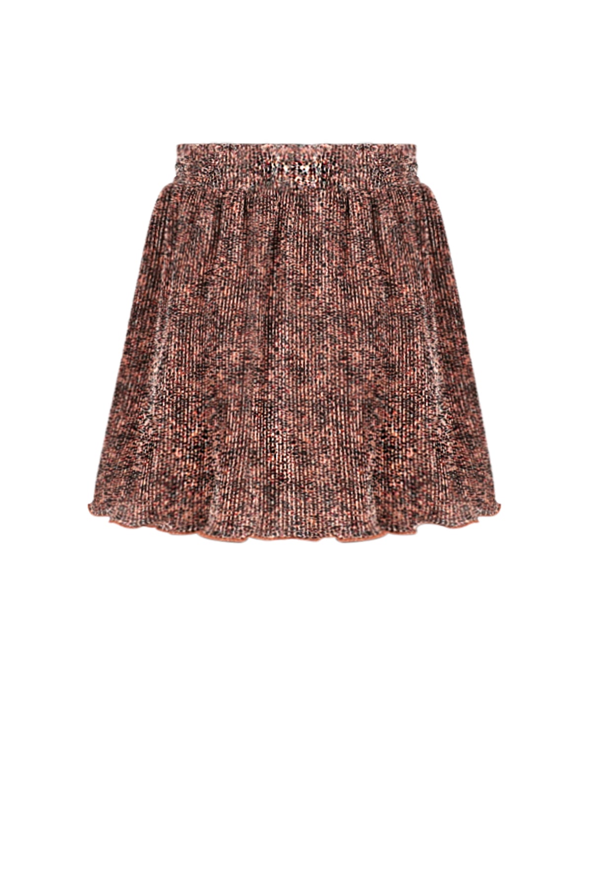 Nele AOP Leopard Plissee Skirt
