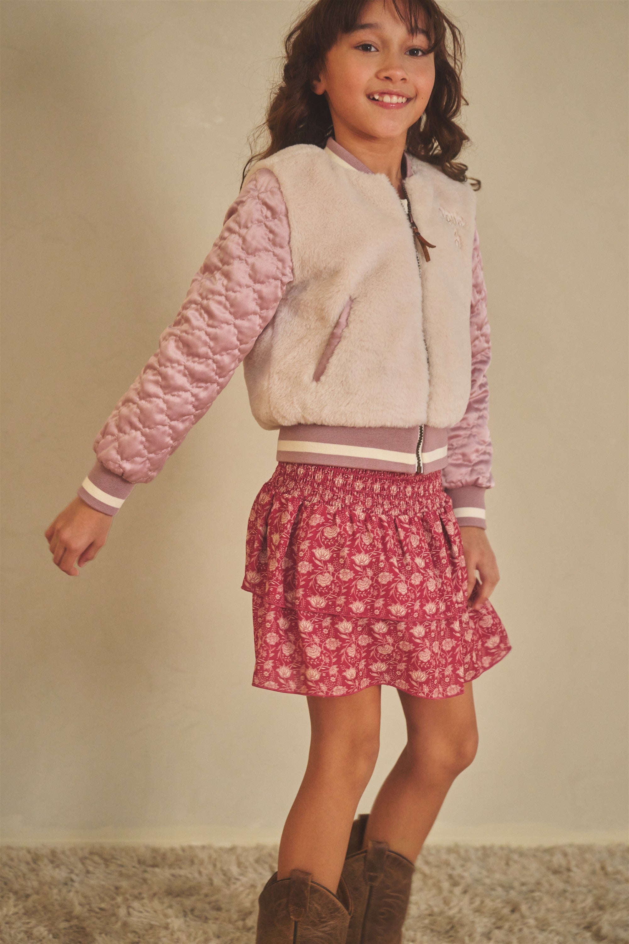 Nika Pailsy Smocked layered skirt