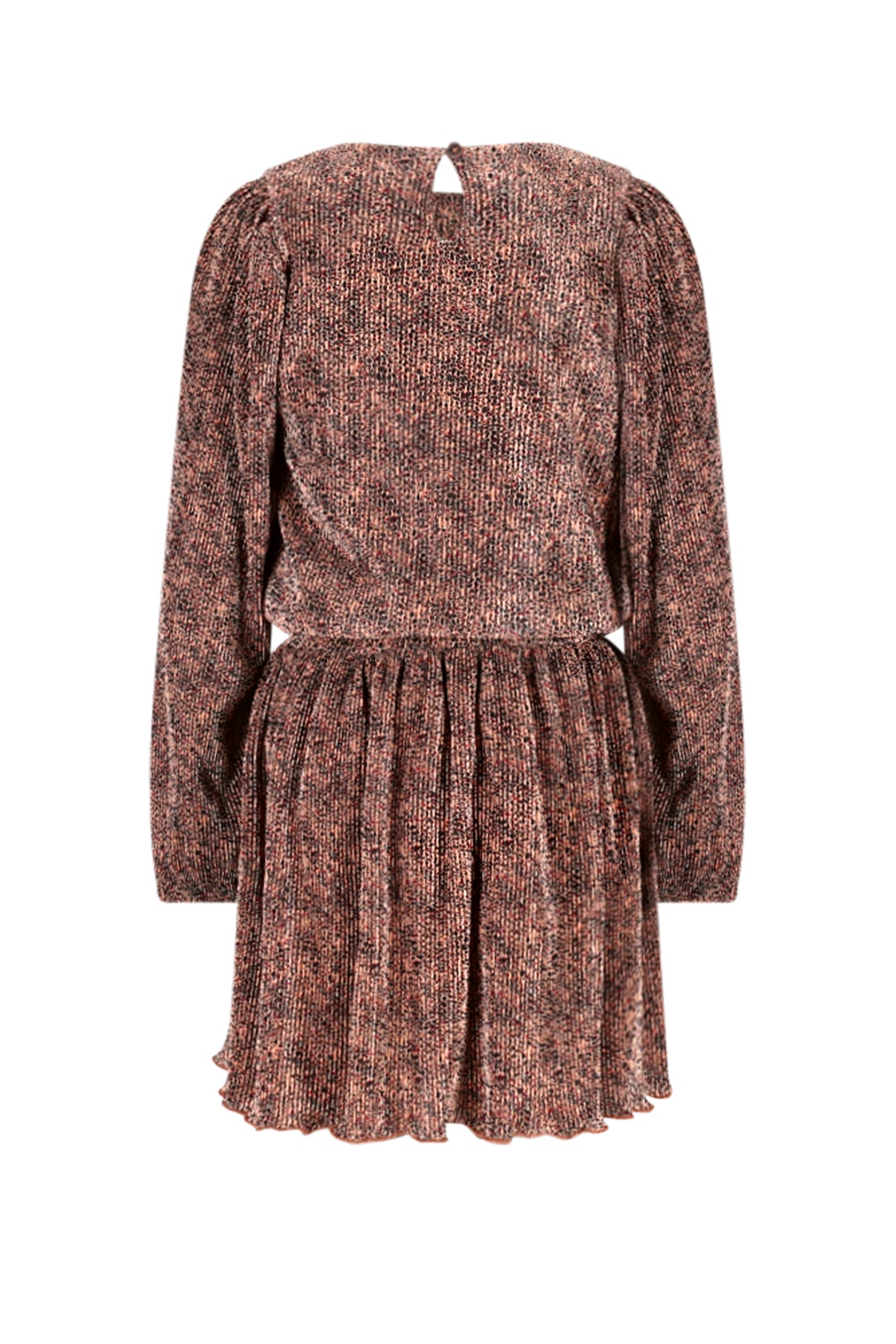 Miron AOP Leopard Plissee Dress