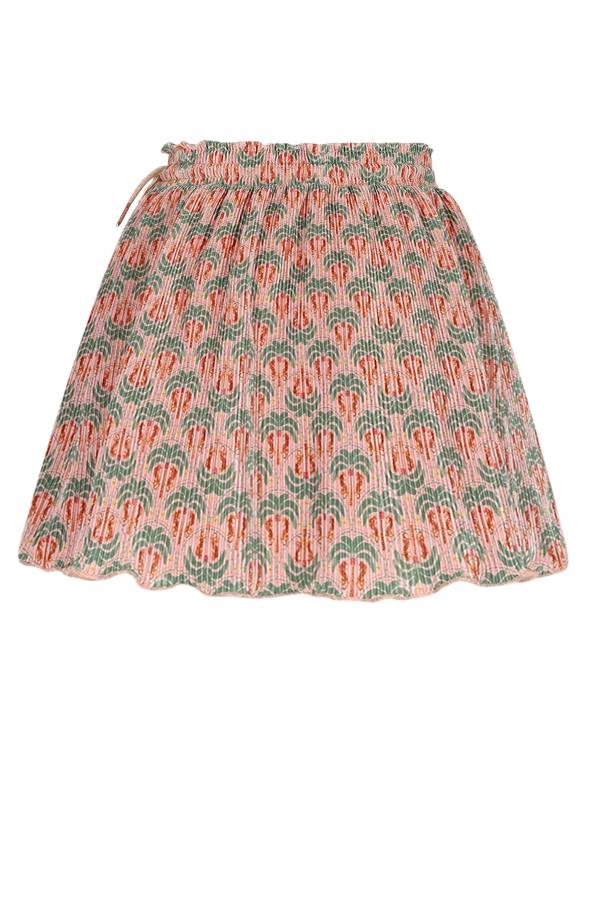 Norah Printed Plisse Skirt