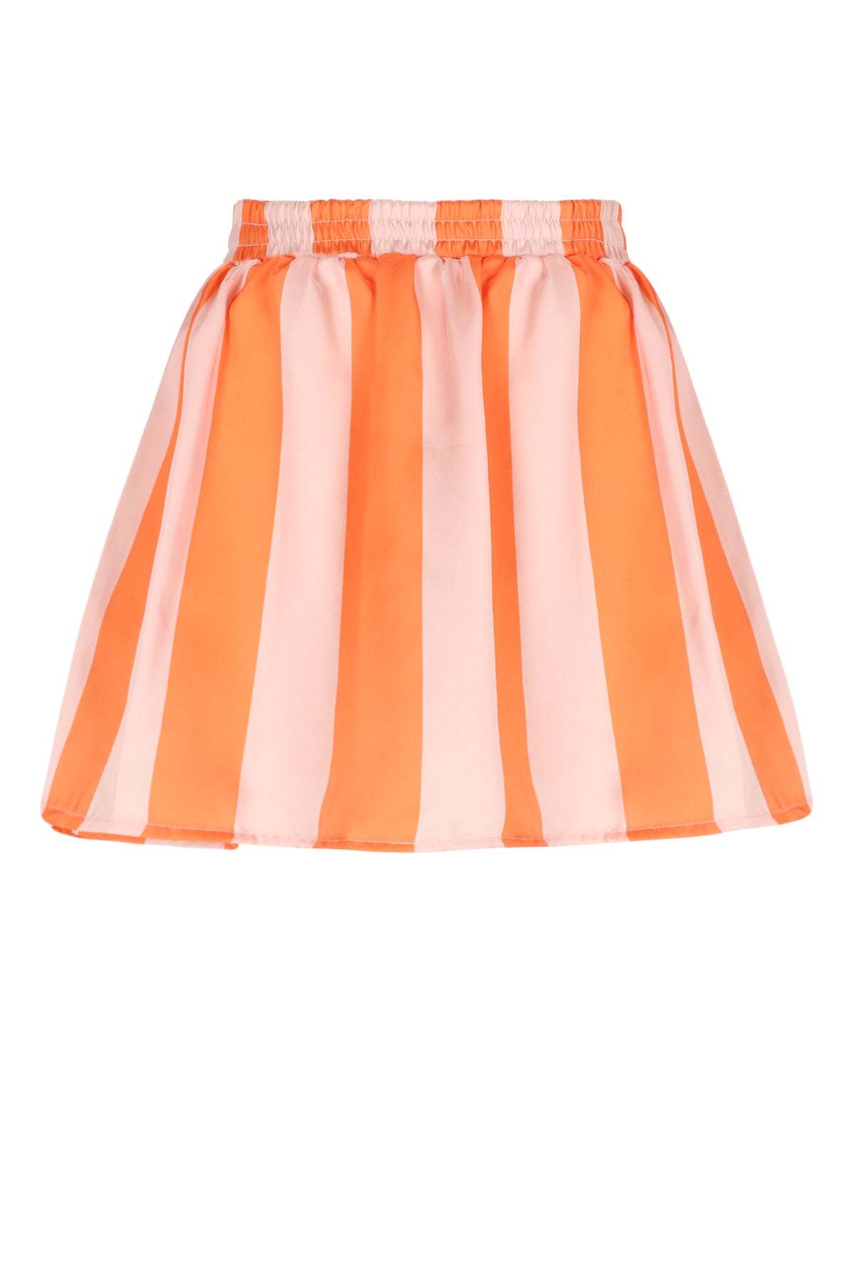 Ninu Satin Blok Striped Skirt