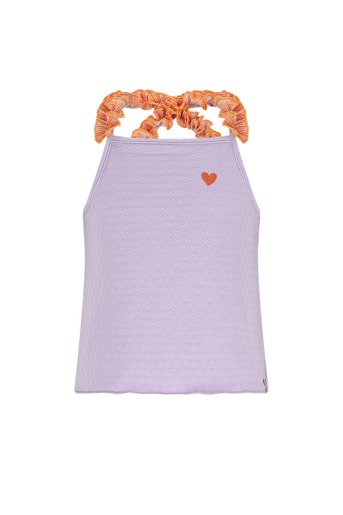 Kek Dotted Jersey singlet top with cross back