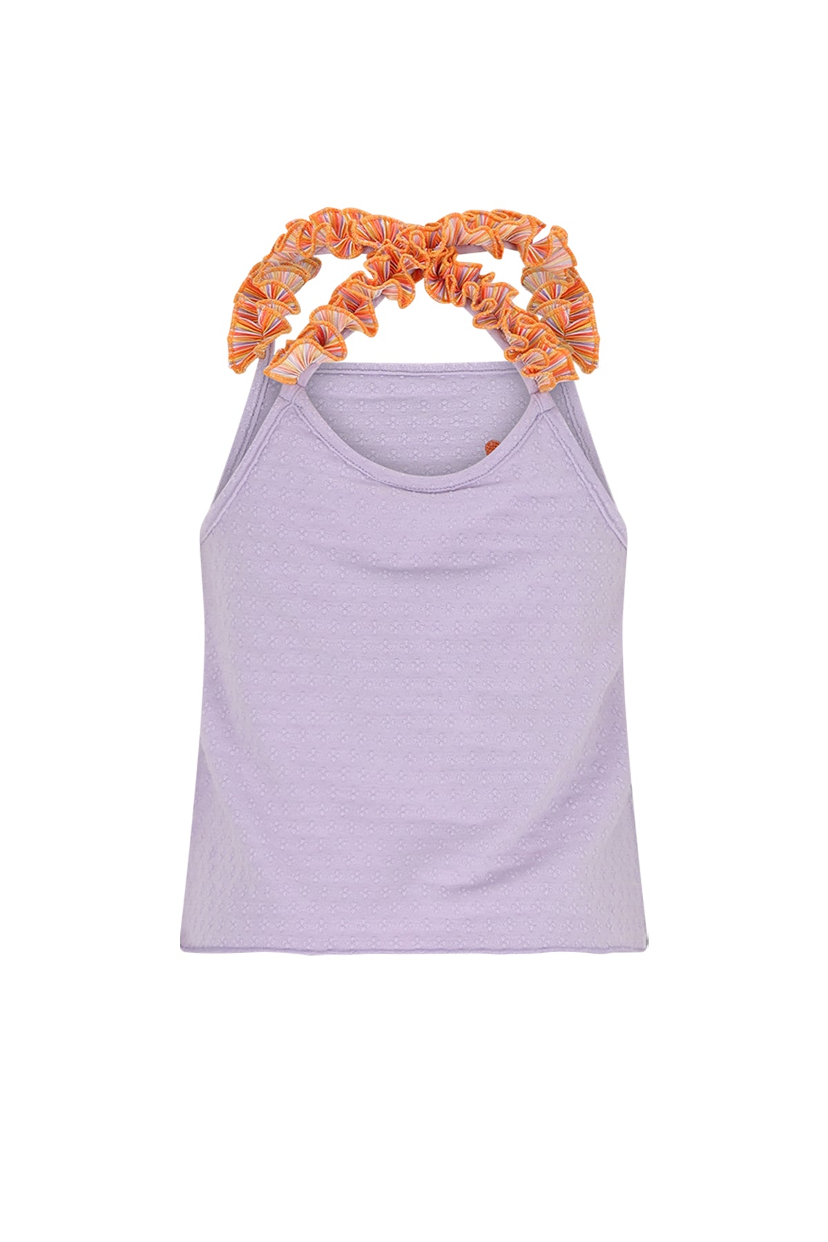 Kek Dotted Jersey singlet top with cross back