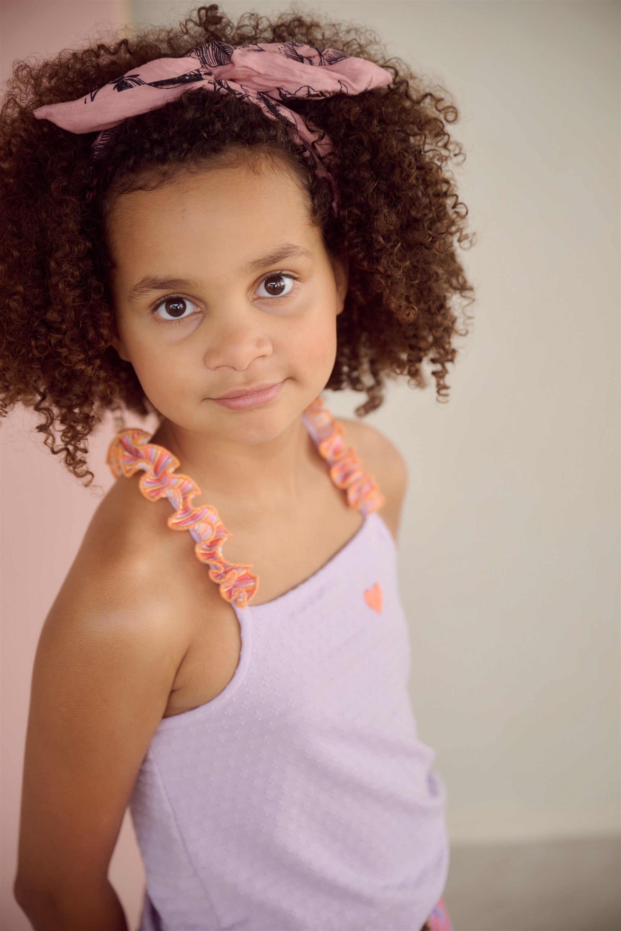 Kek Dotted Jersey singlet top with cross back