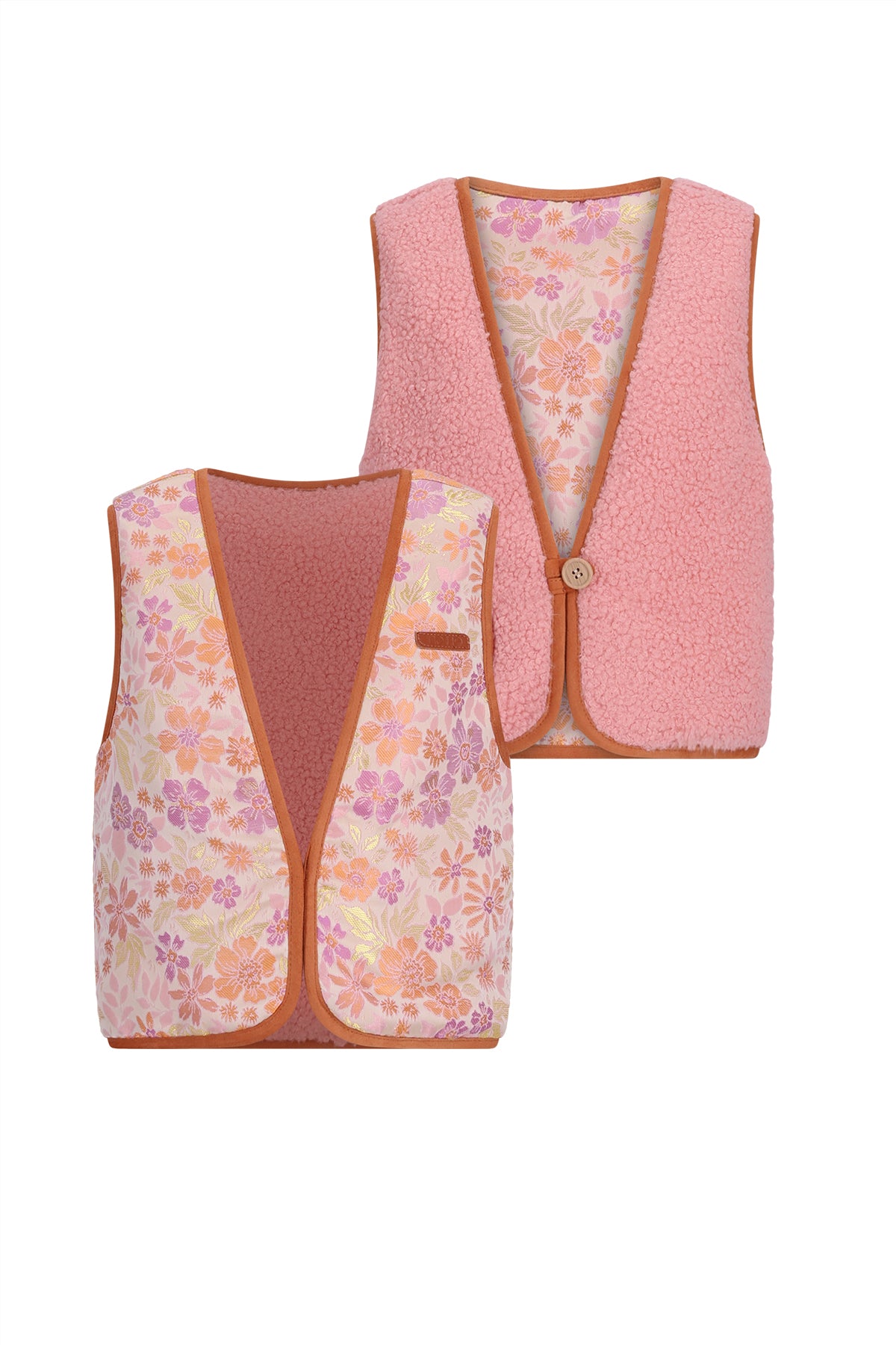 Kadi Reversible Jacquard+ Teddy Gilet