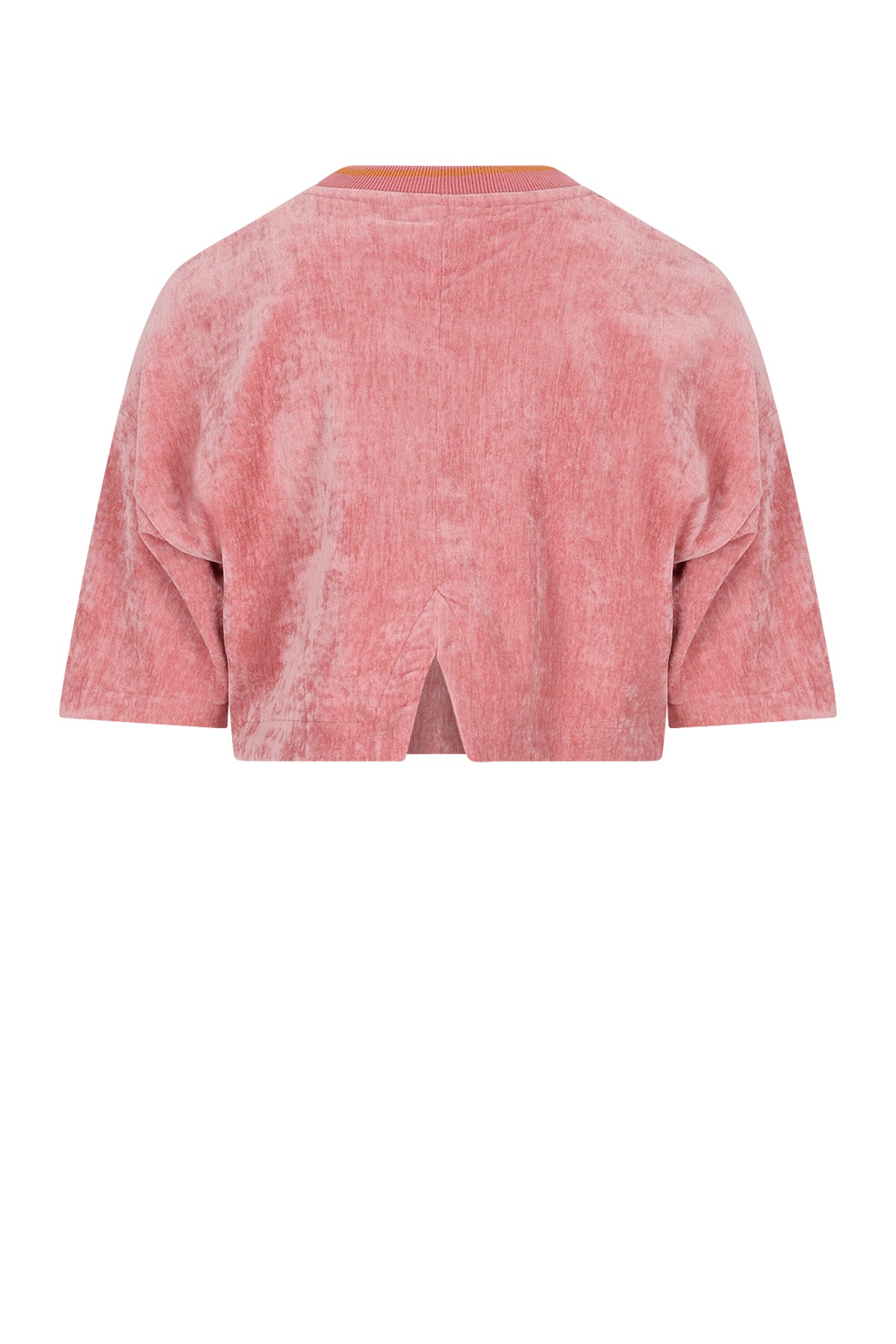 Kaily Oversized Velvet Top Half Sleeve with Bisou Embro