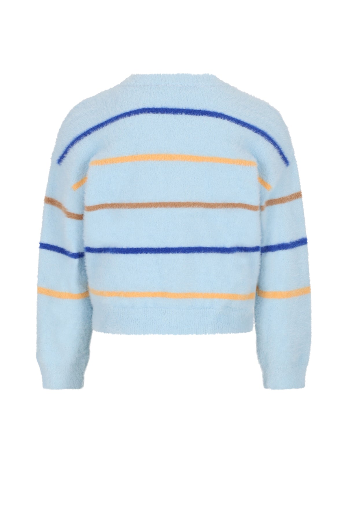 Keson Fluffy Soft Knitted Striped Sweater