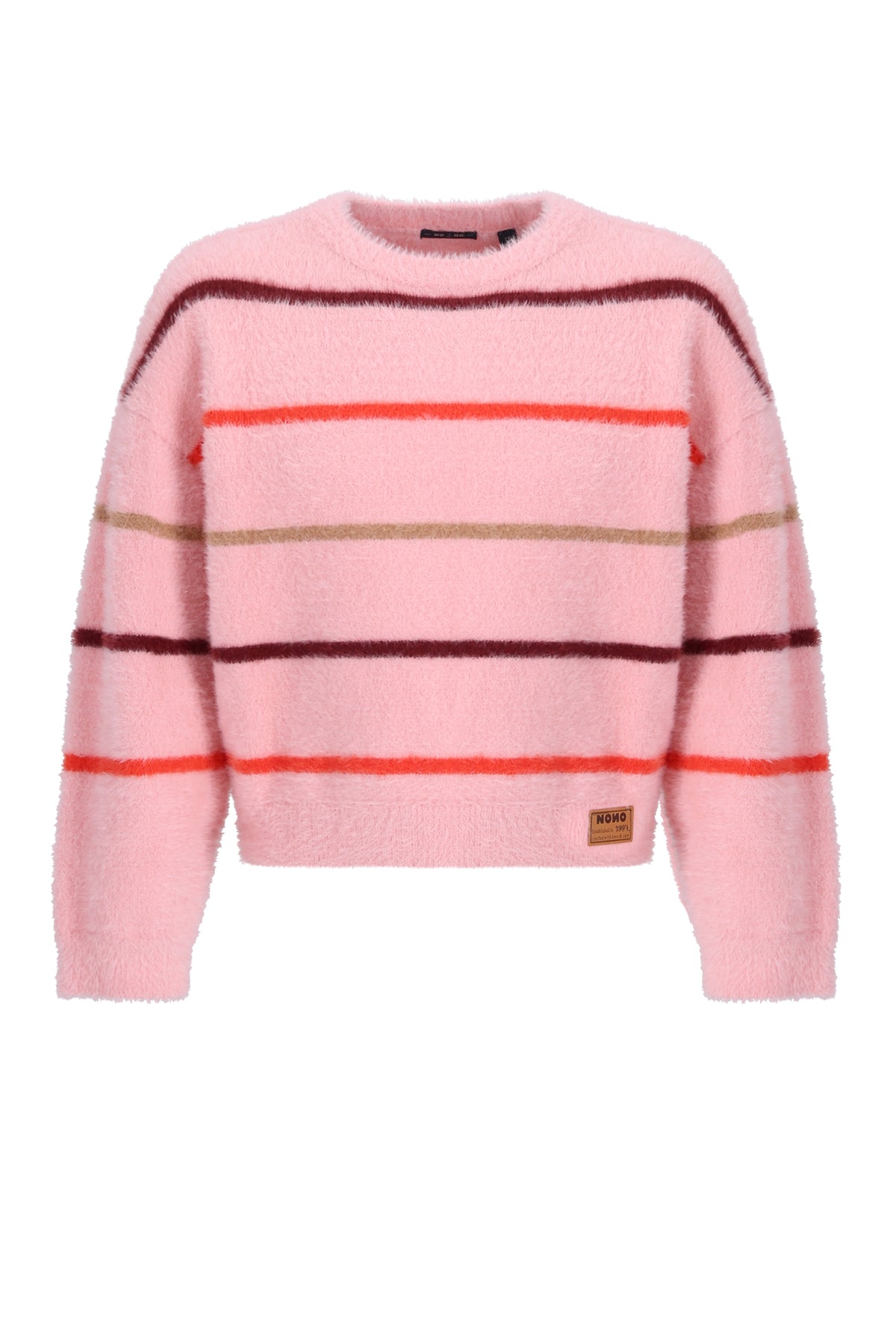 Keson Fluffy Soft Knitted Striped Sweater