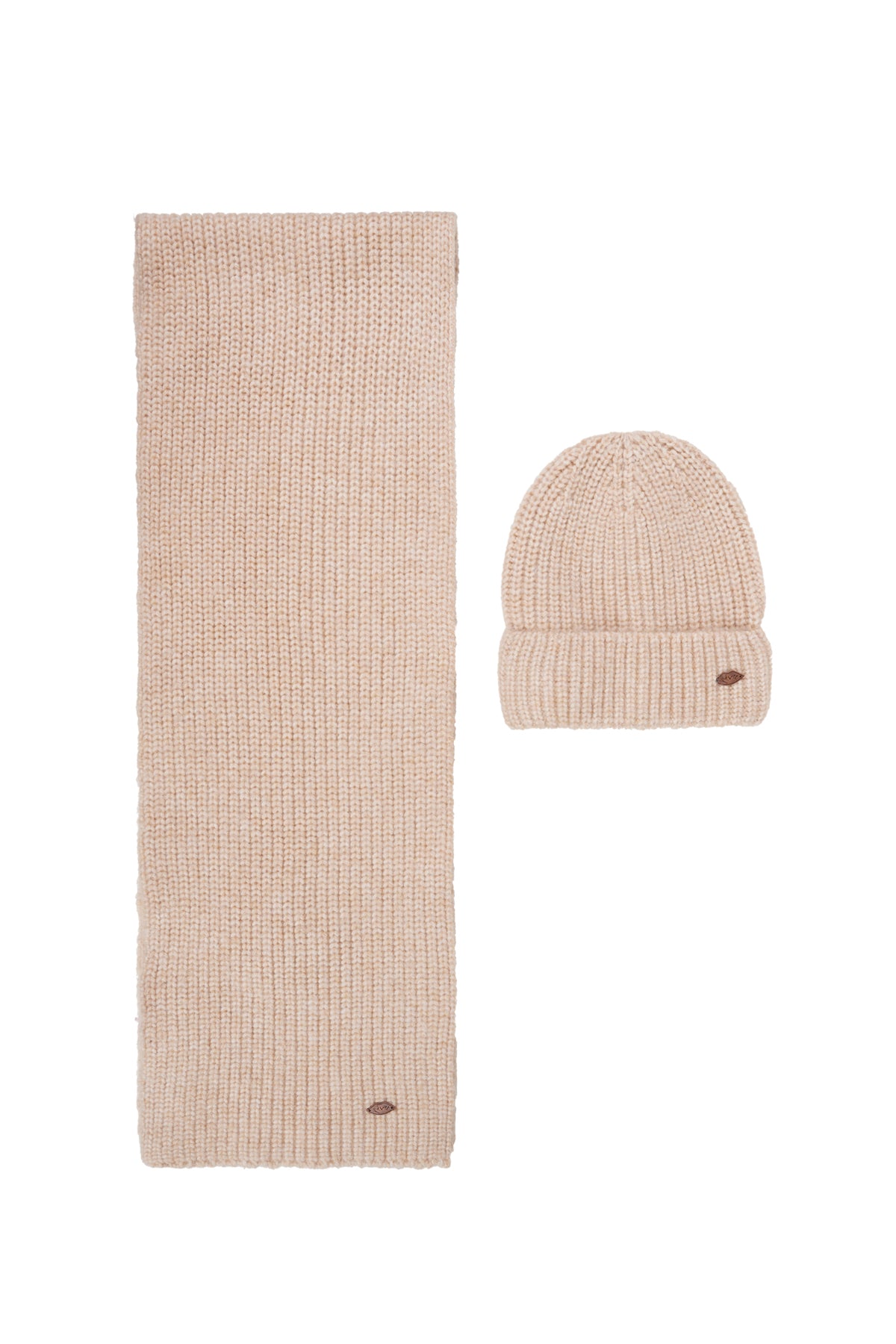 Ronja Melange Knitted Scarf+Hat set