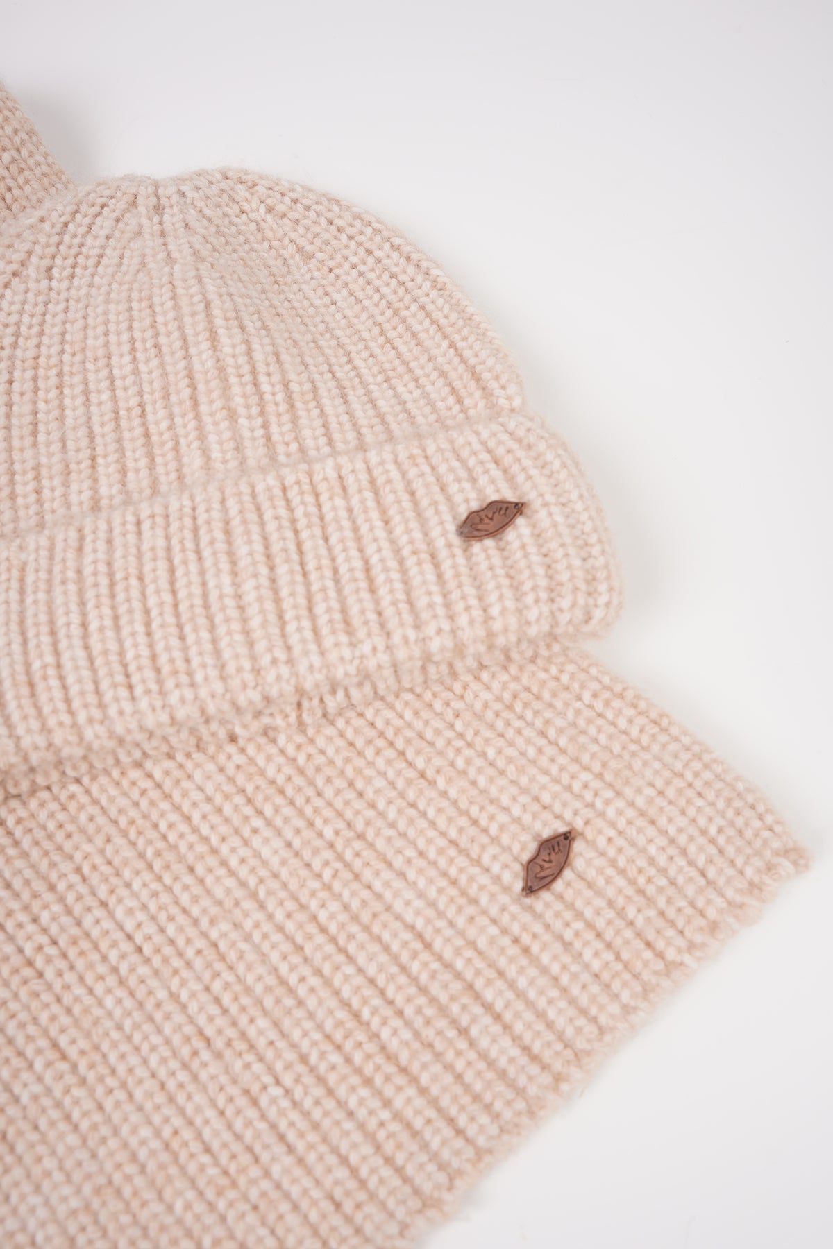Ronja Melange Knitted Scarf+Hat set