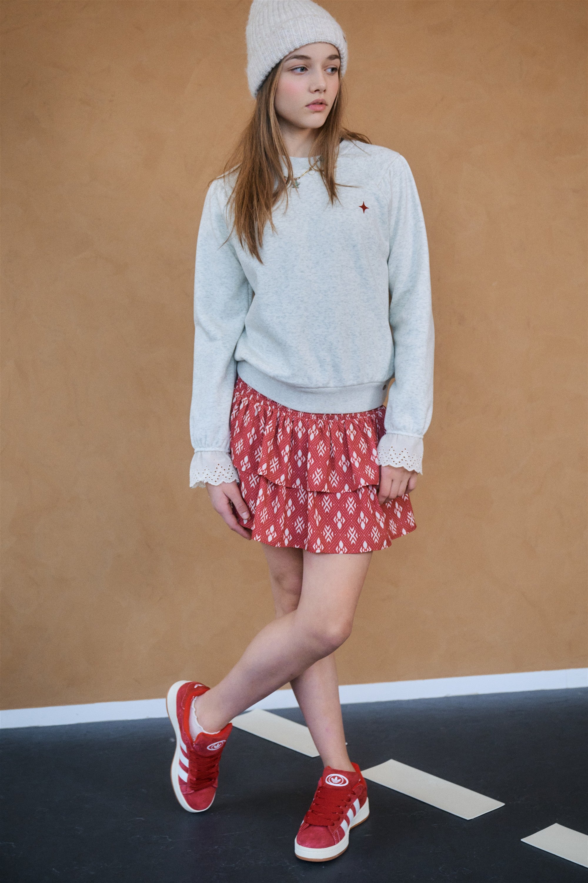 Nika Smocked layered skirt