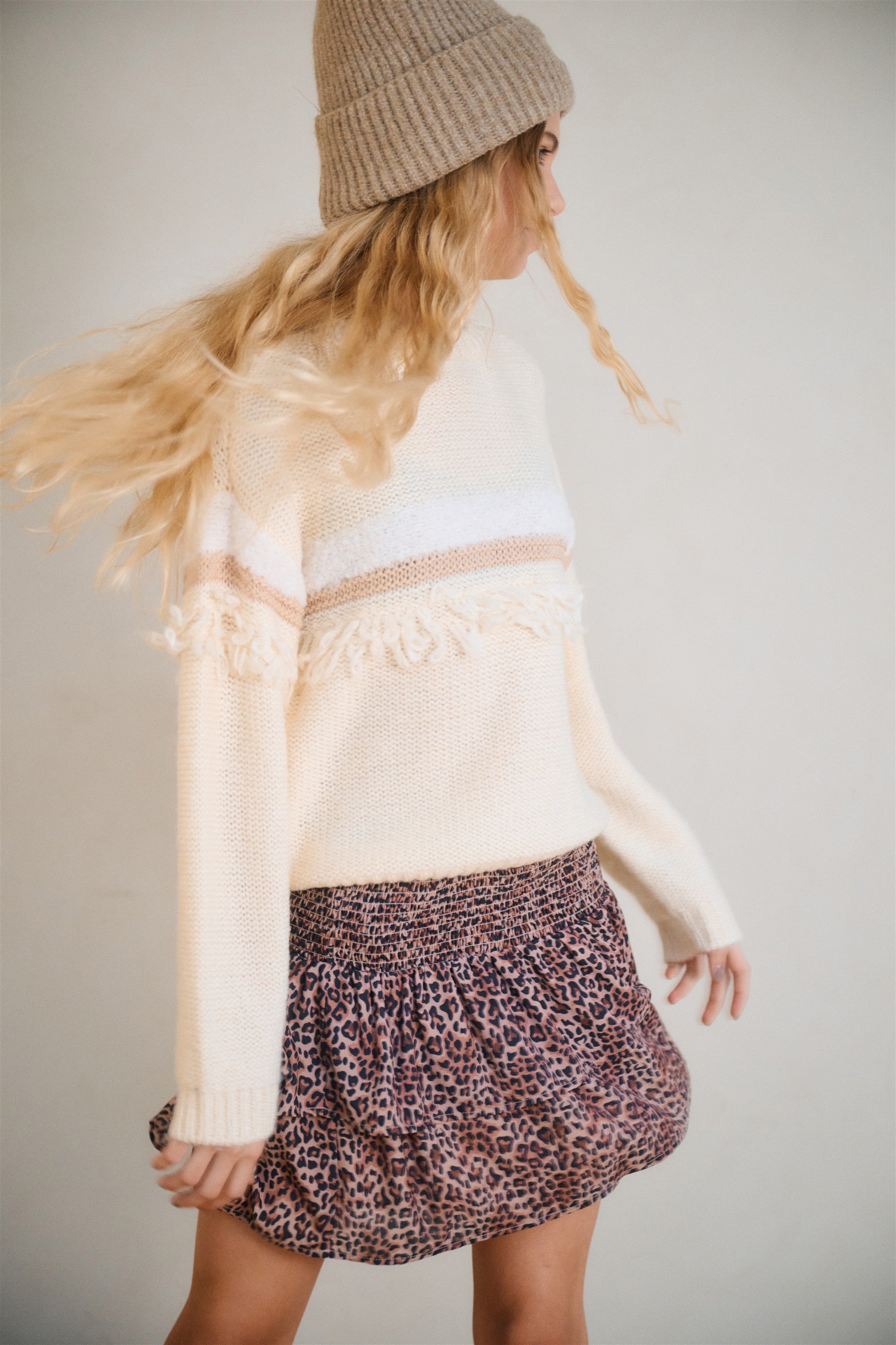 Nika Smocked layered skirt