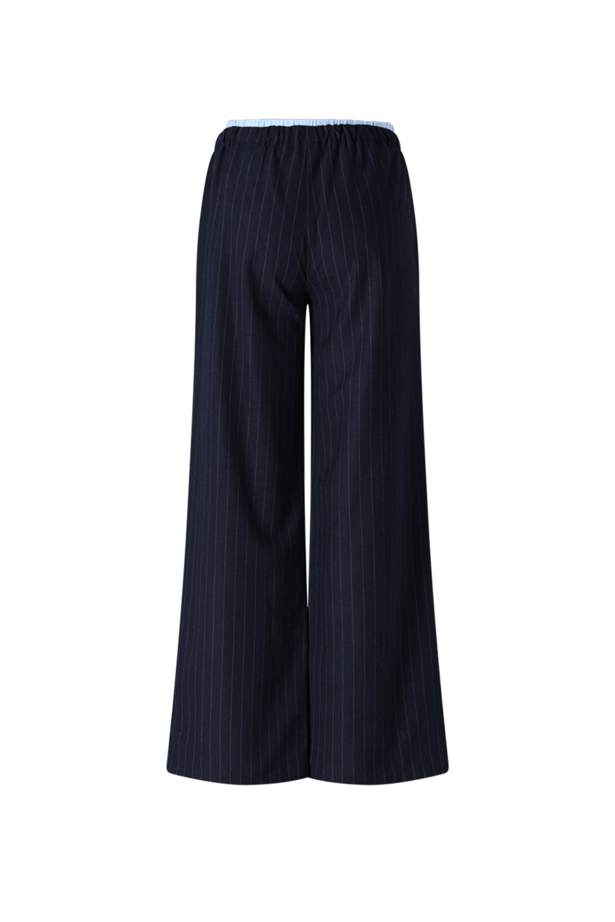 Sub Krijtstreep Broek DonkerBlauw