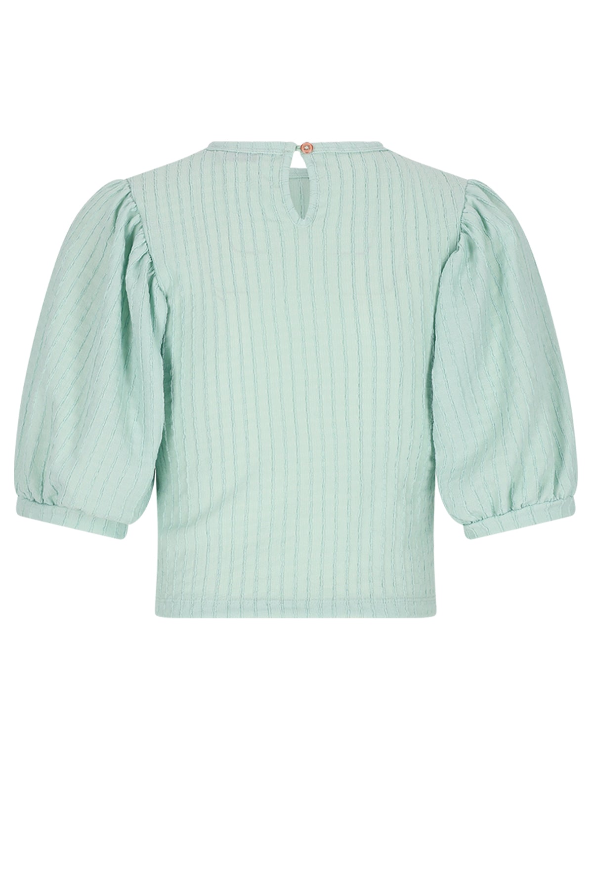 Kylias Smock jersey top with puffed sleeves