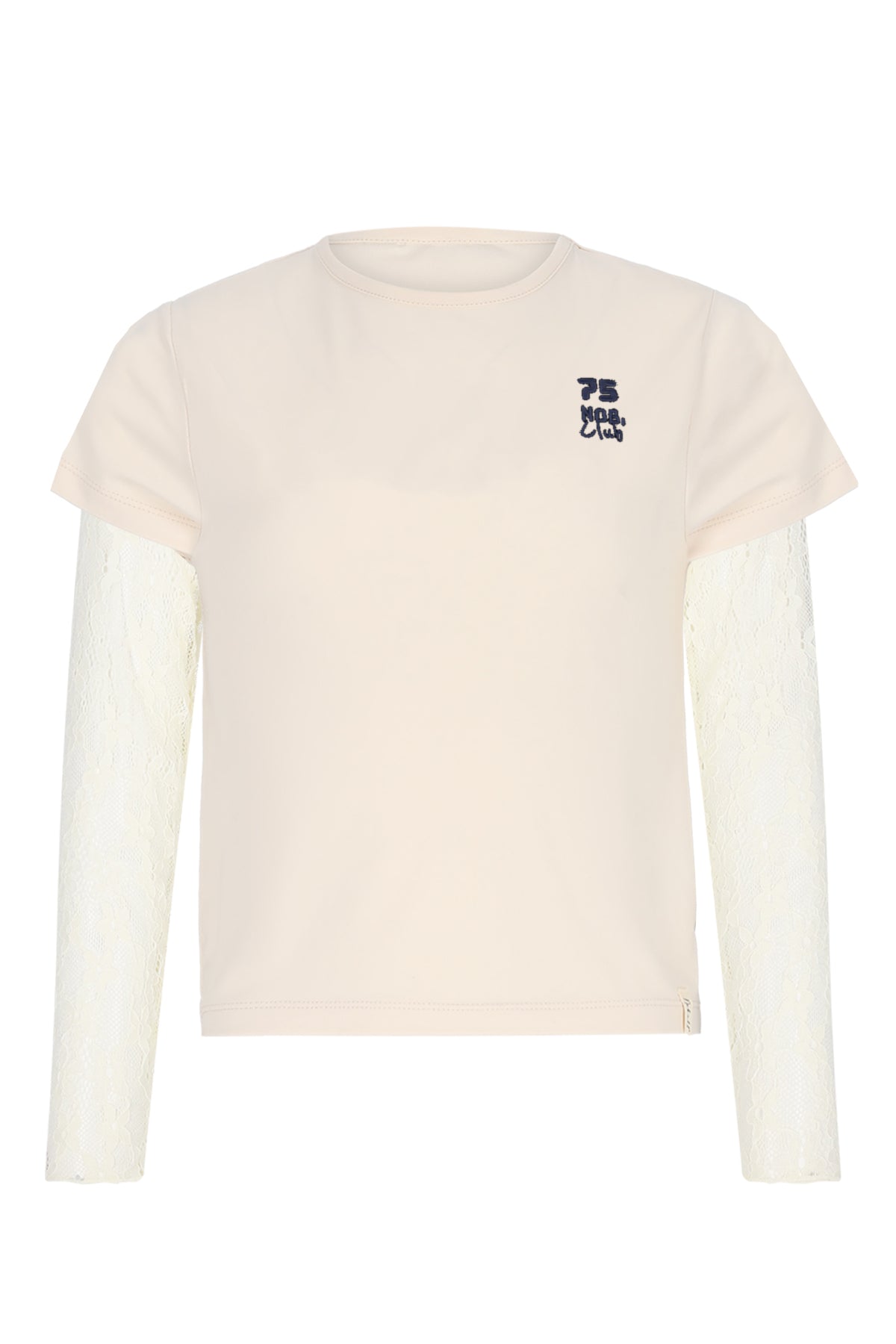 Kase T-shirt with lace sleeves