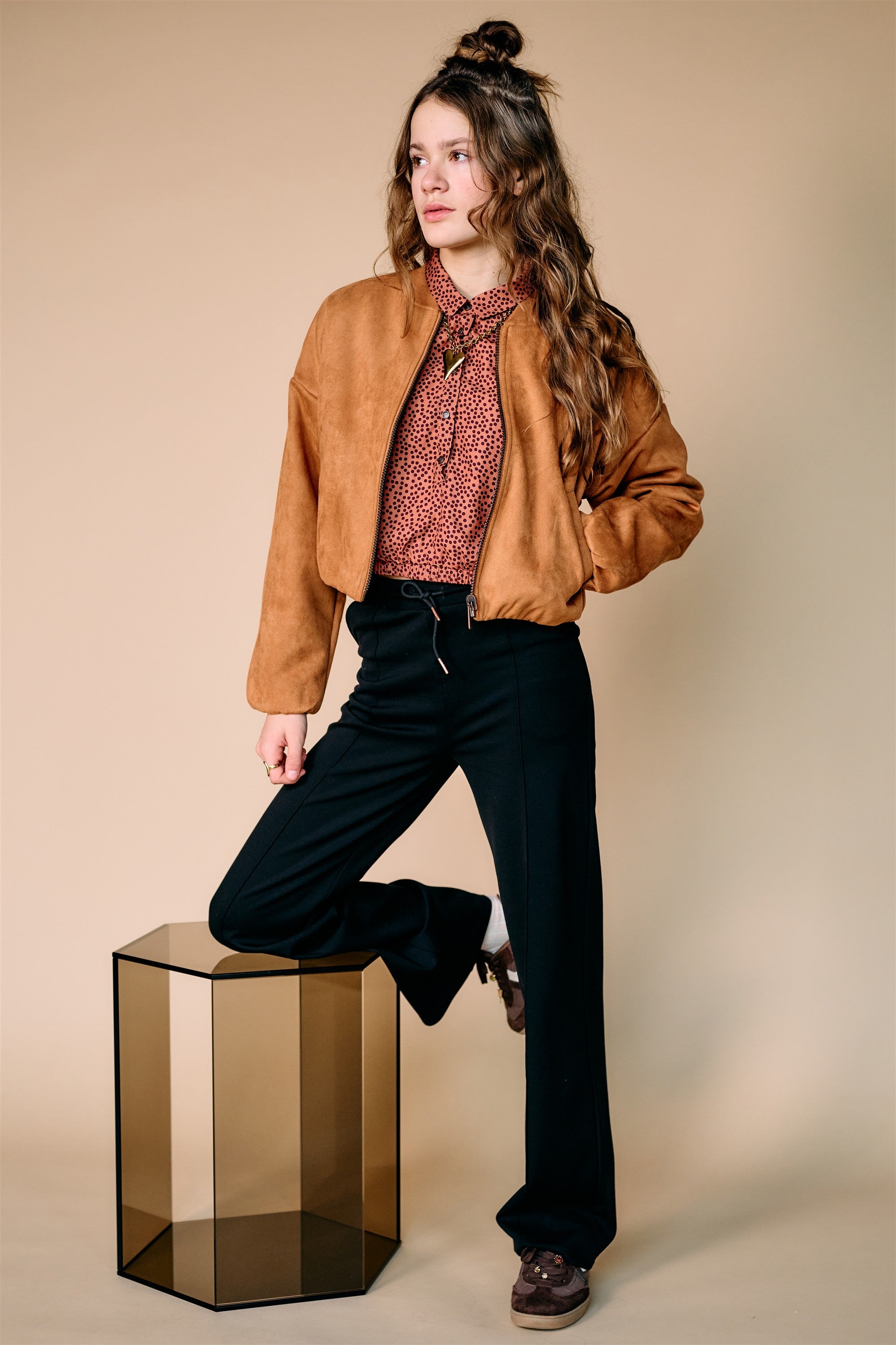 Sylvia Travellers Interlock Pants Wide leg