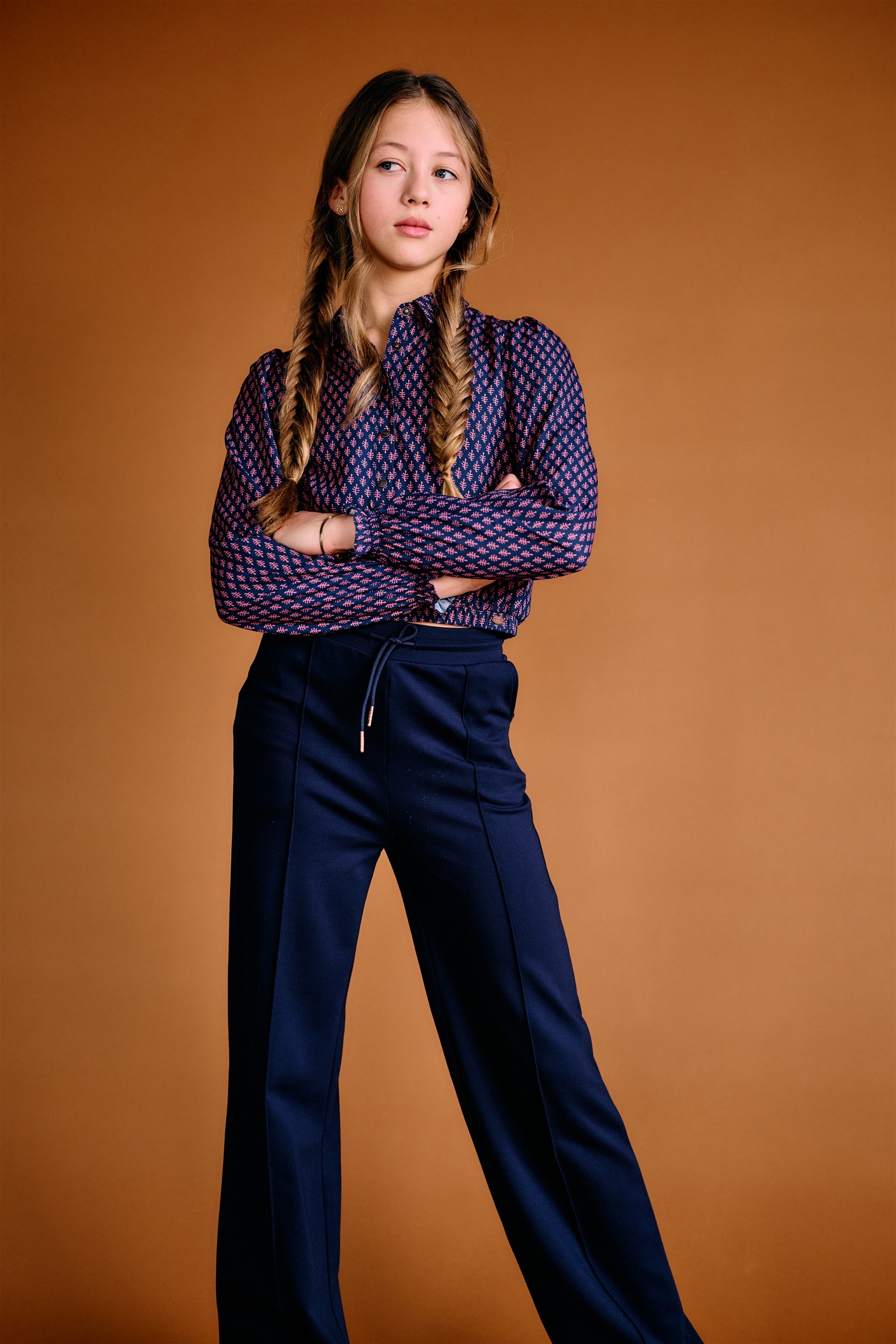 Sylvia Travellers Interlock Pants Wide leg