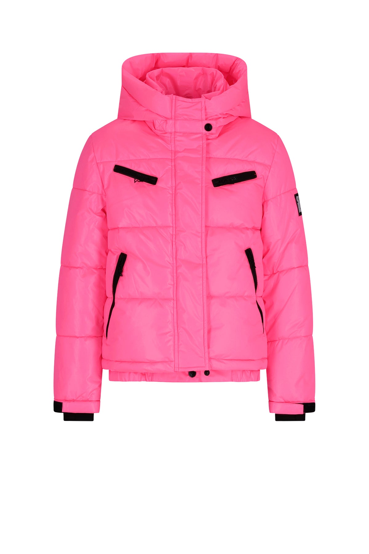 SPICY metallic hooded ski jacket