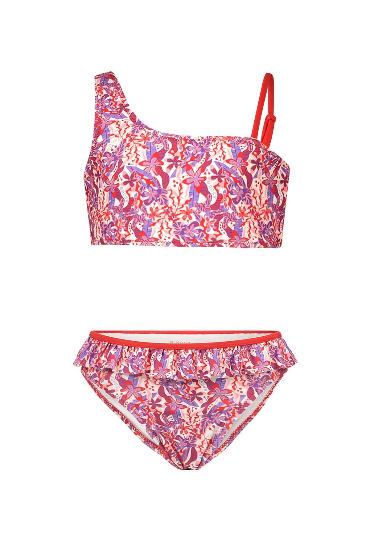 Wendy slanted bikni with print