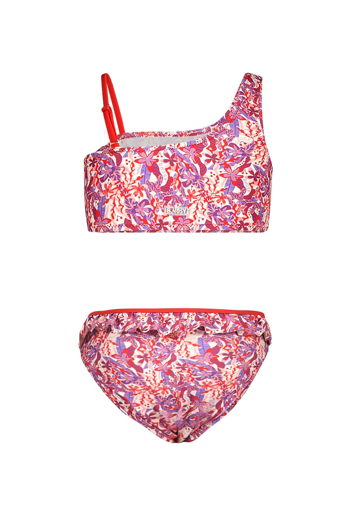 Wendy slanted bikni with print
