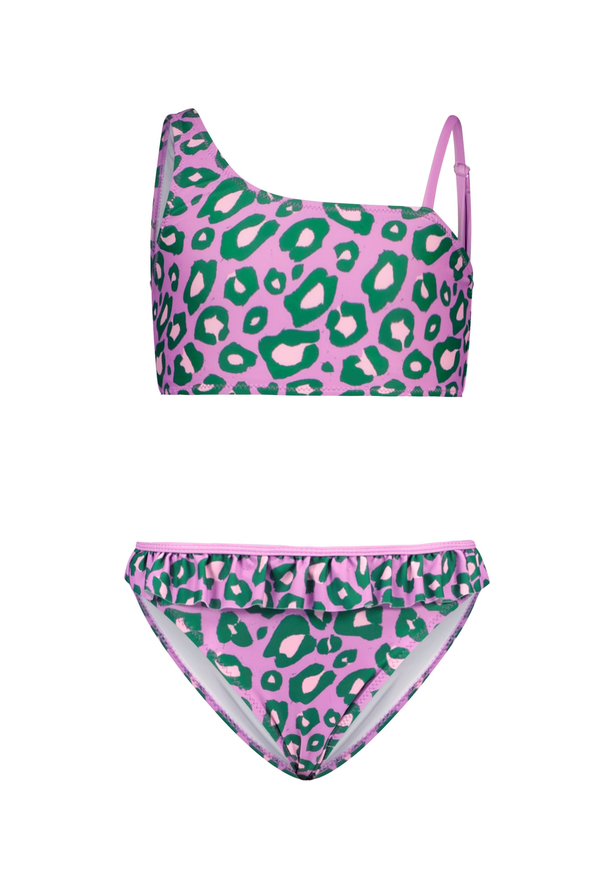 Wendy slanted bikni with print