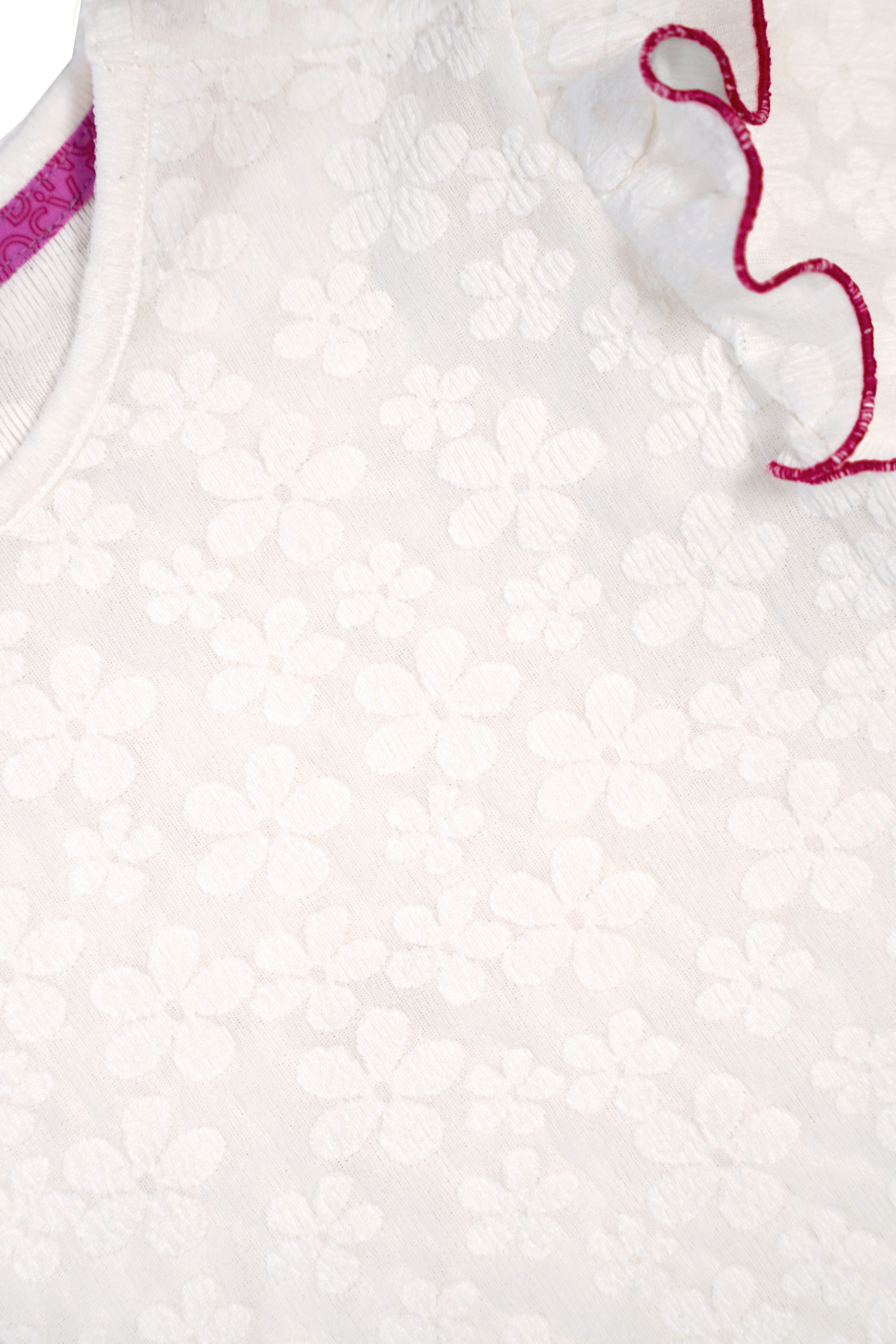 Blake flower top with ruffles