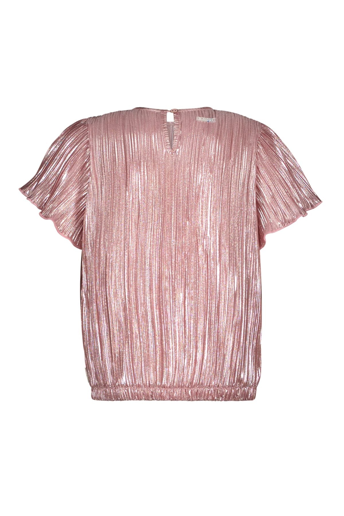 Brynn metallic plissé top