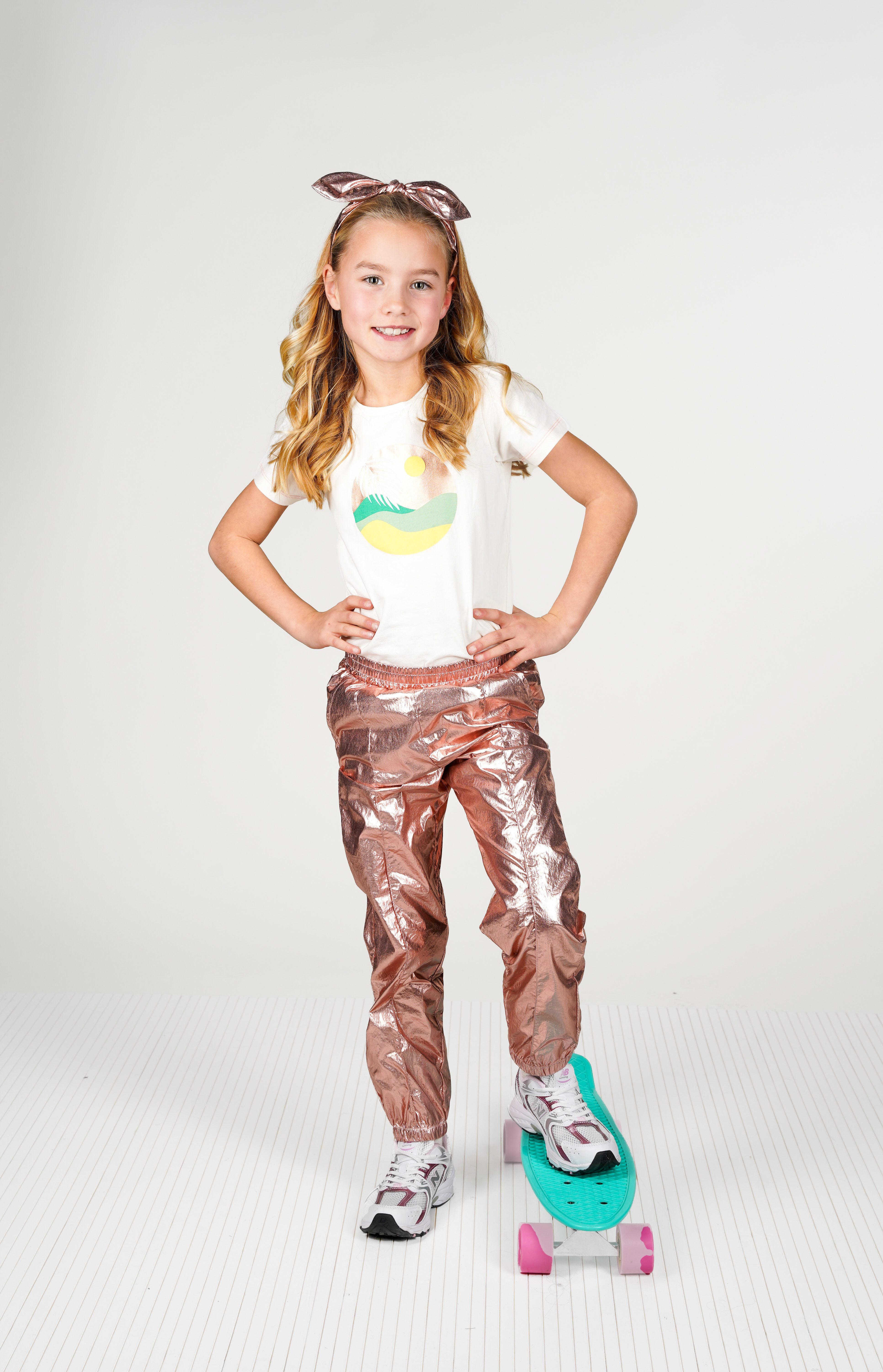 Pem metallic trousers