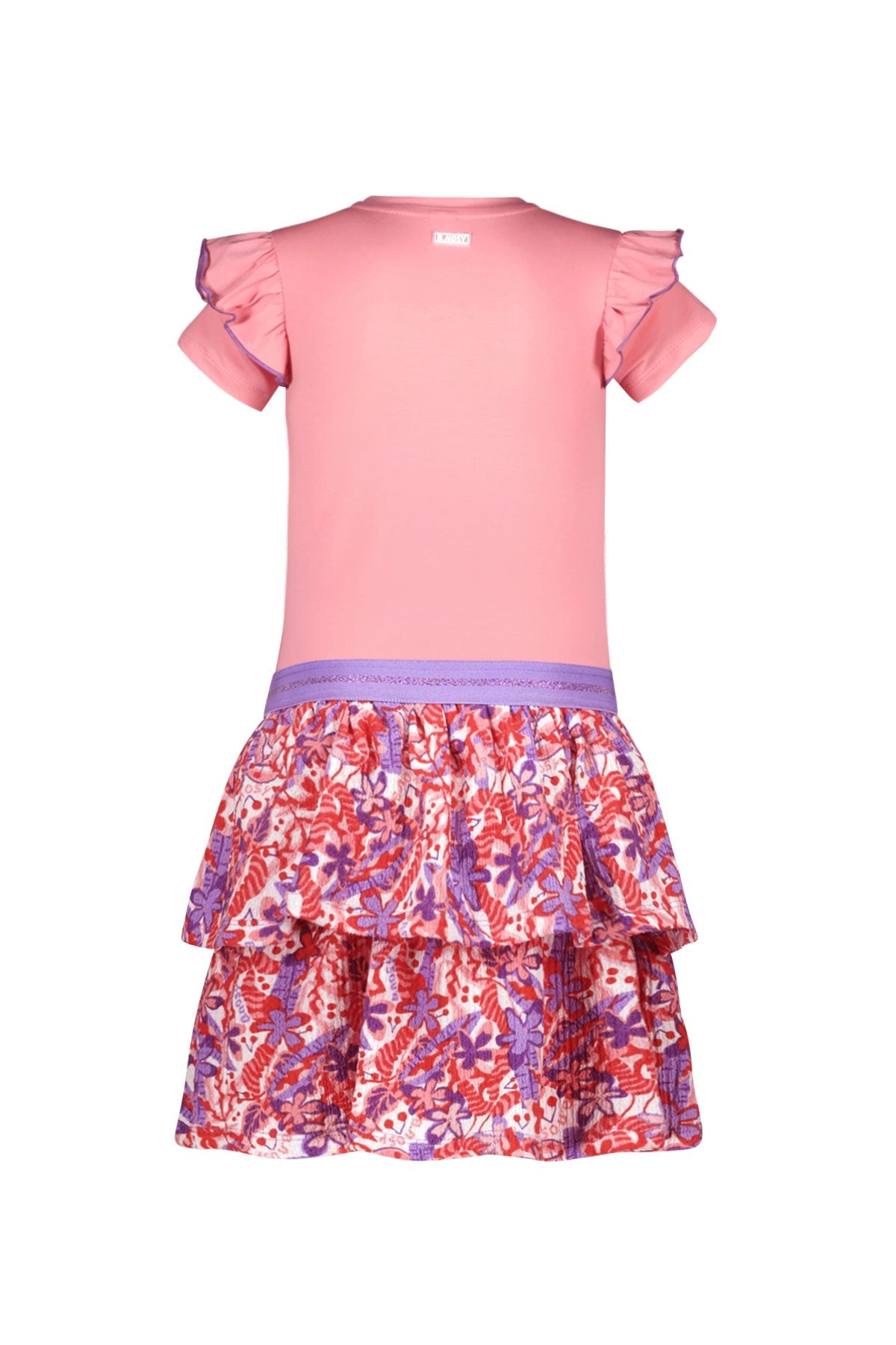 Dua dress with printed 2-layer skirt