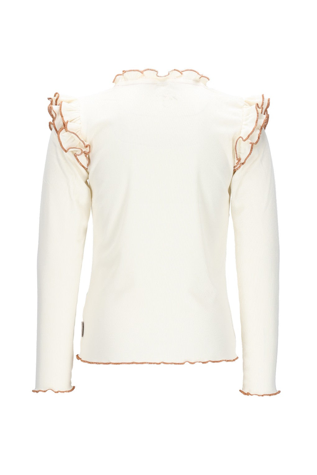 Tonya B.Nosy girls top wit ruffles ecru