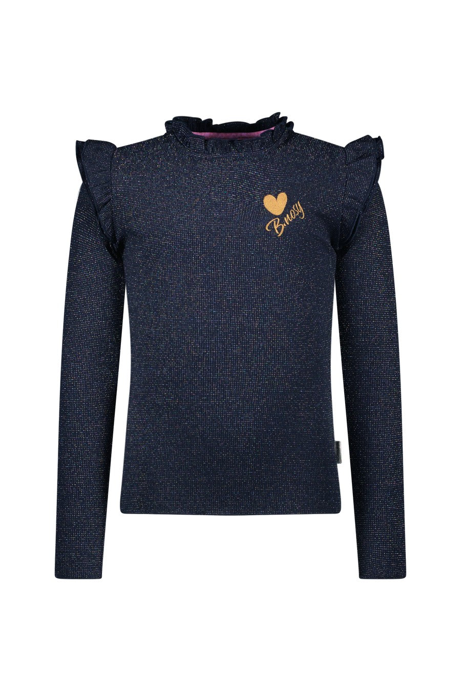 Tonya B.Nosy girls top wit ruffles navy