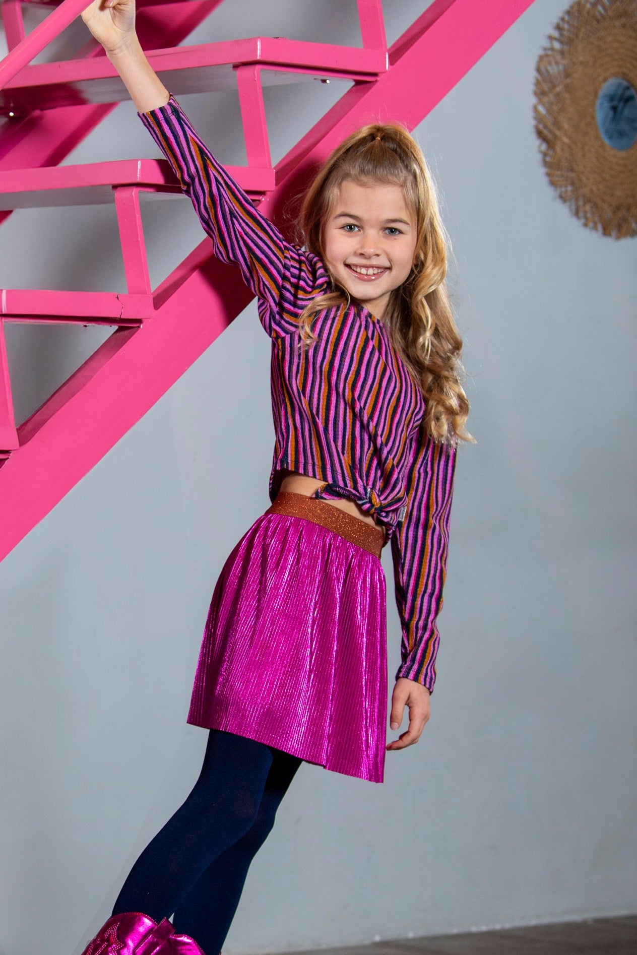 Roza B.Nosy girls metallic skirt