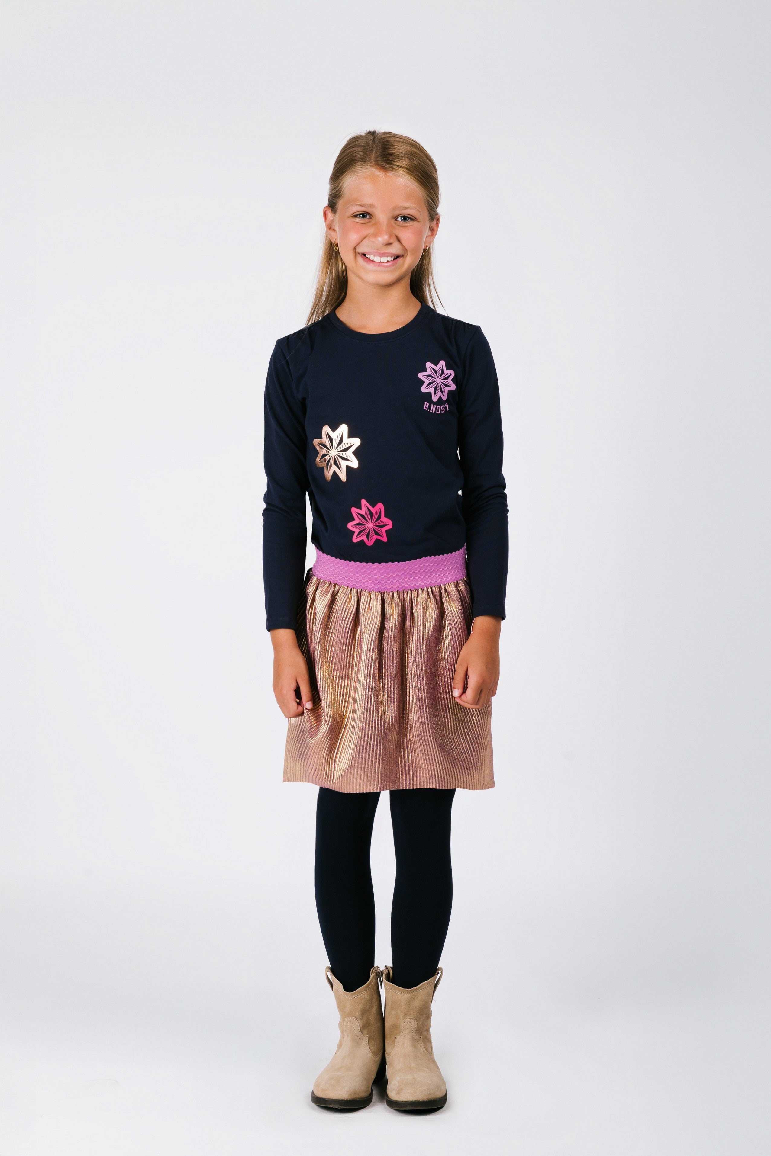 Roza B.Nosy girls metallic skirt