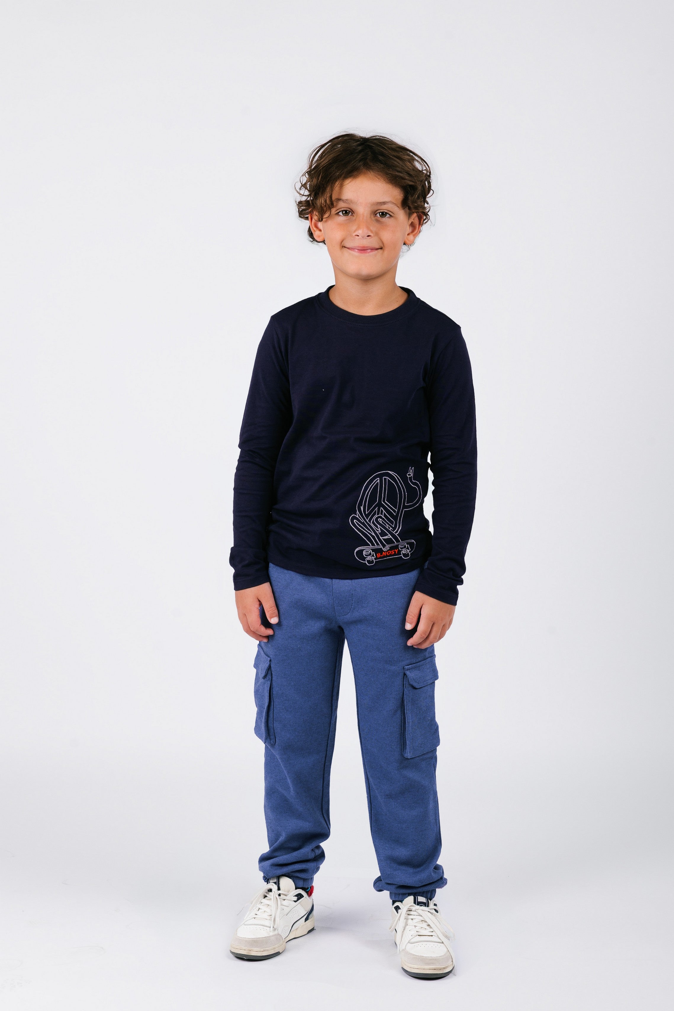 Trevor B.Nosy boys long sleeve navy