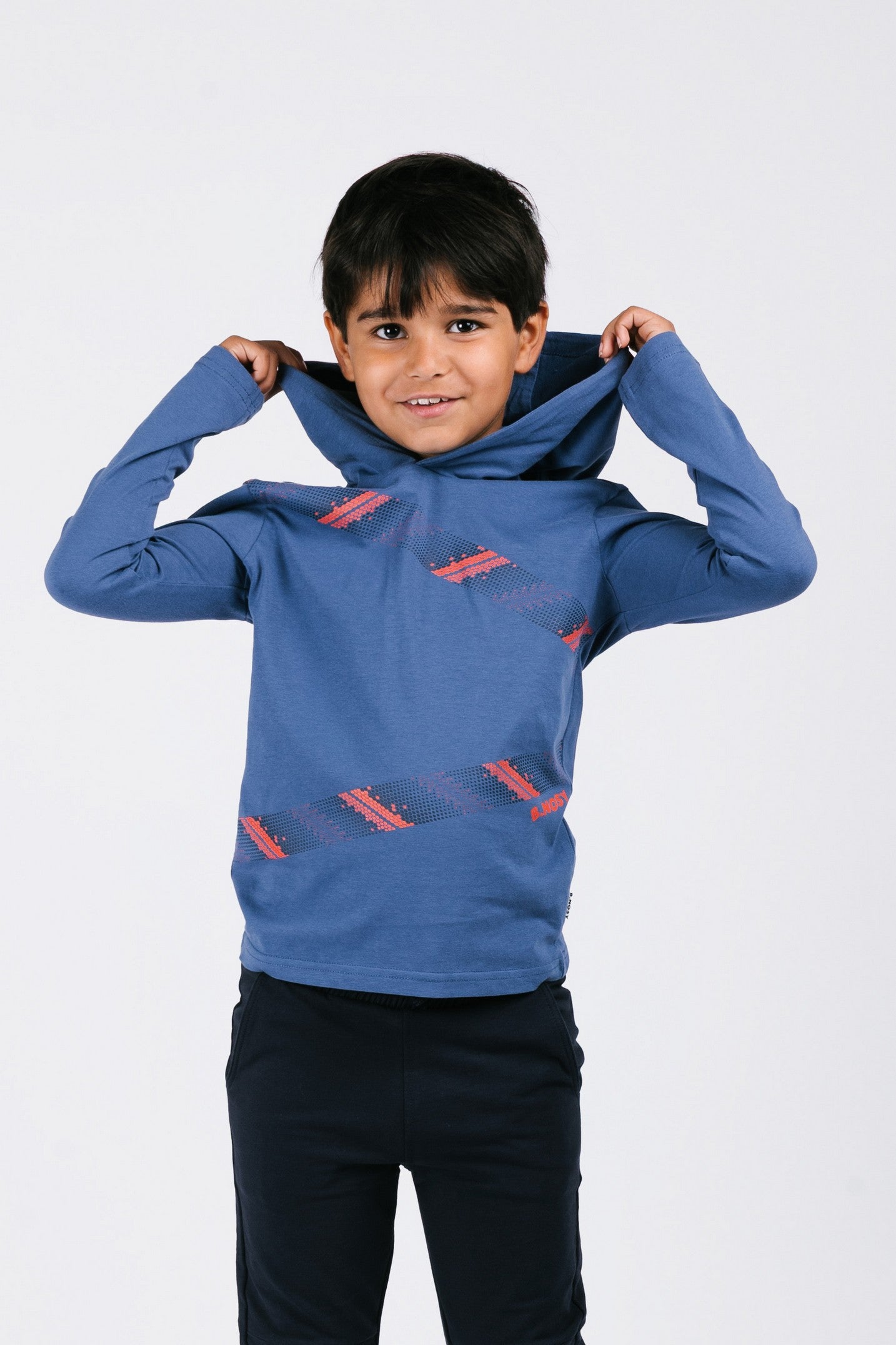 Ted B.Nosy boys hooded long sleeve