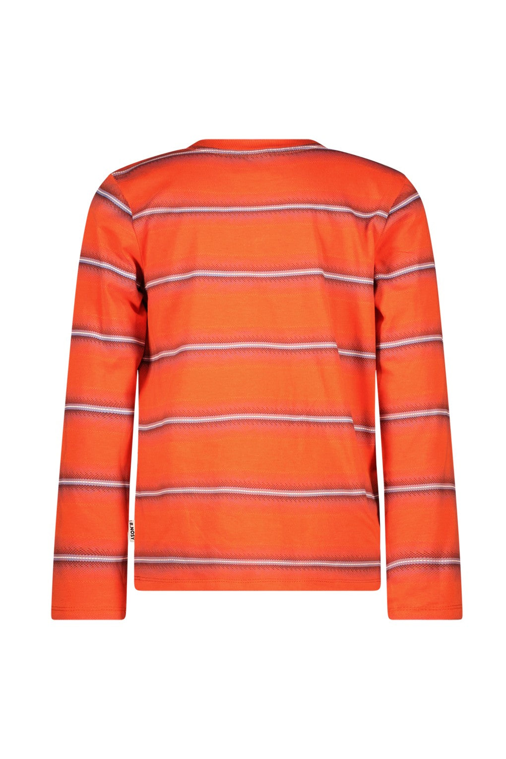 Tobias B.Nosy boys striped long sleeve rood