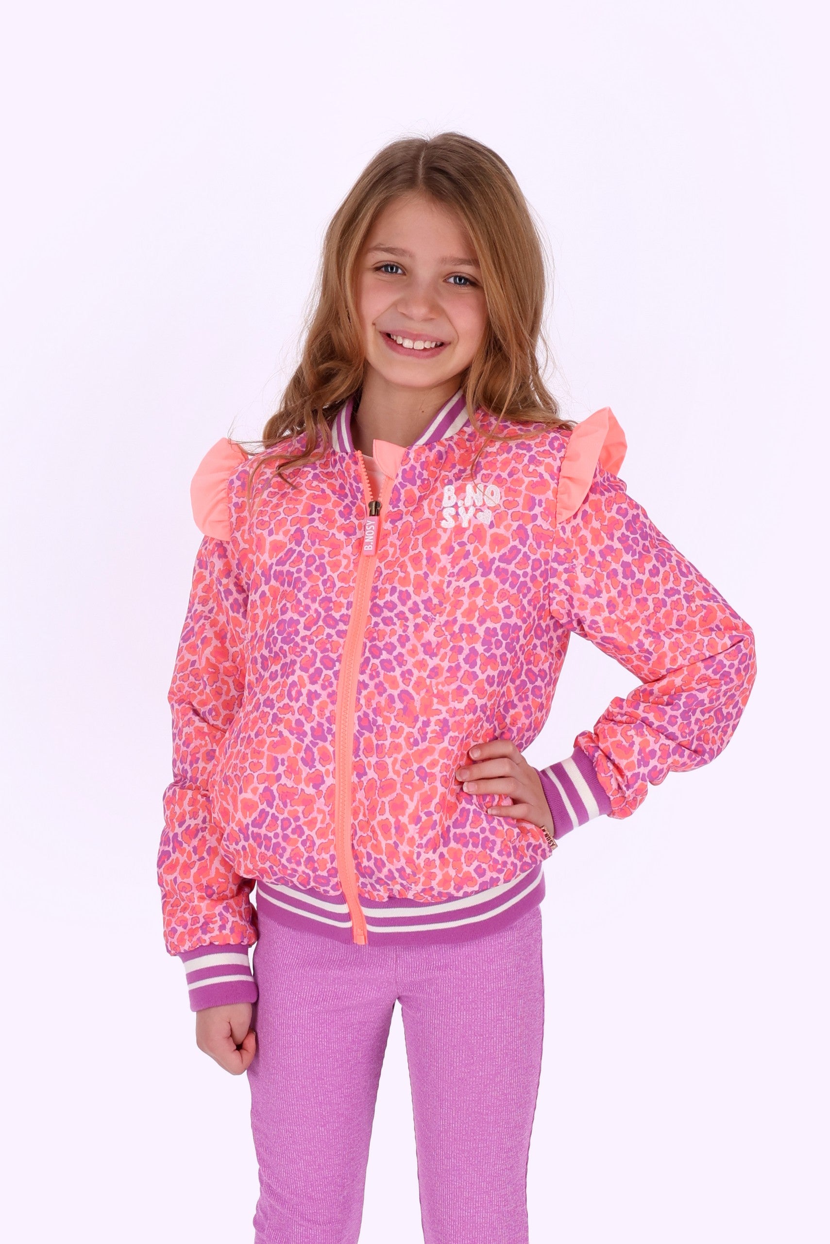Juna Bomber Pink Summer Leopard