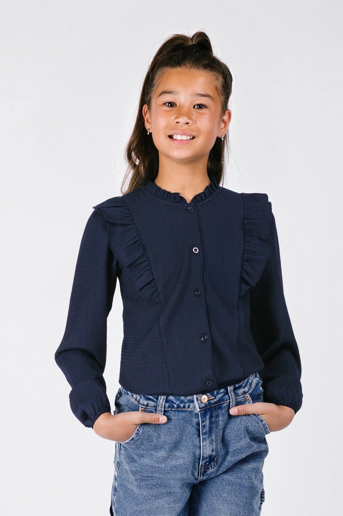 Beau B.Nosy girls blouse navy