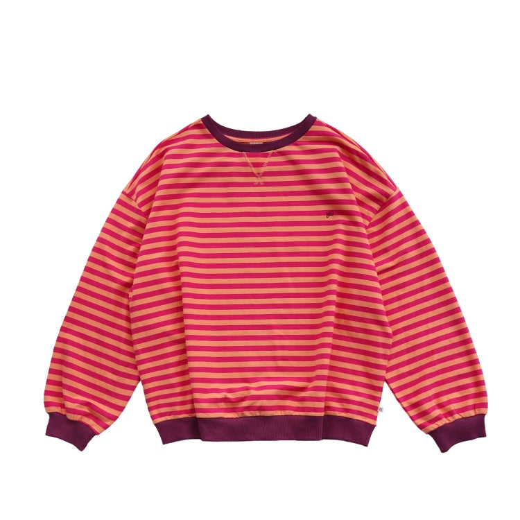 Stripe French Knit Sweater Mom