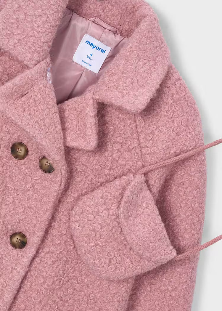 Boucle coat purse