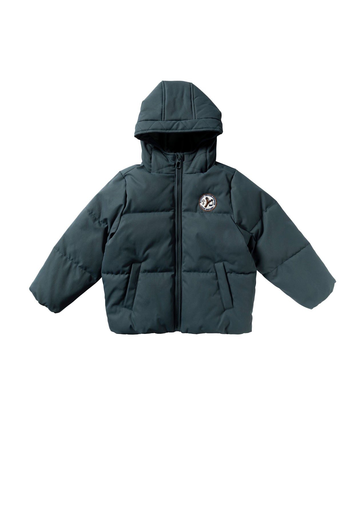 Solid Puffer Coat Boy